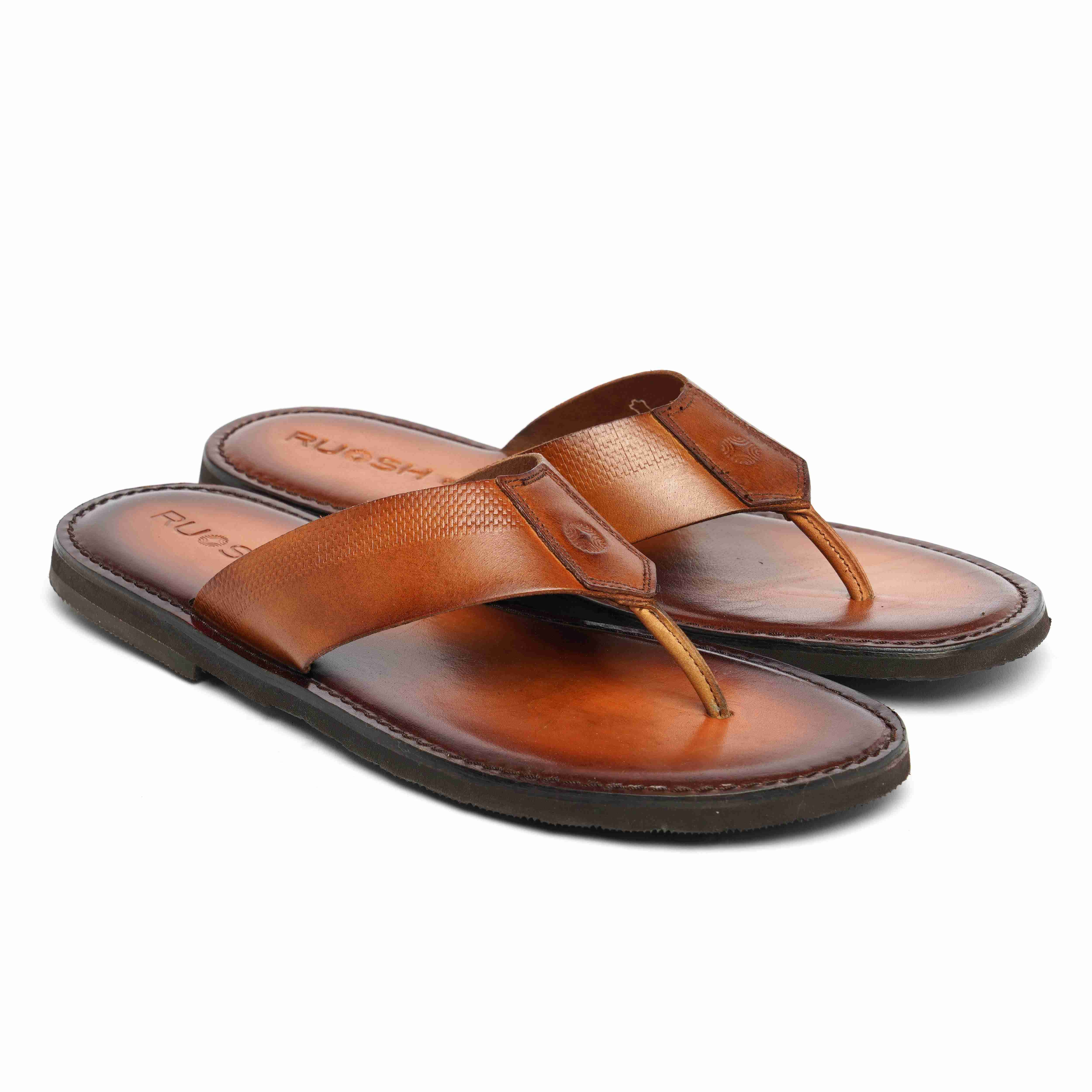 The Pisa Ruosh Men Tan Slipper
