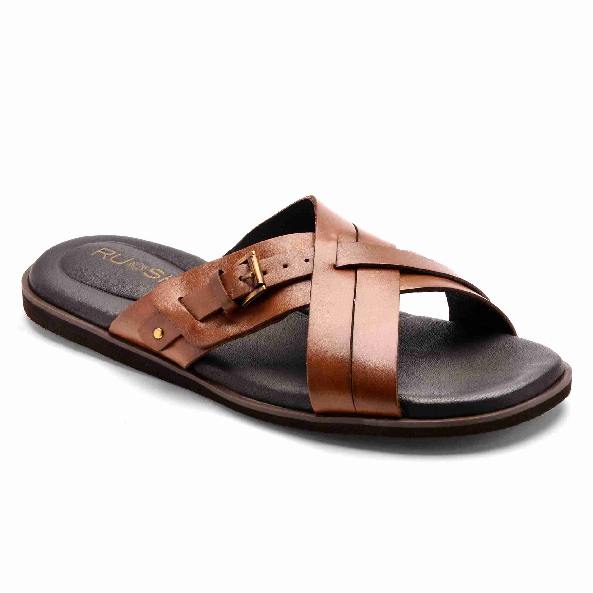 The Rio Ruosh Men Tan Slipper