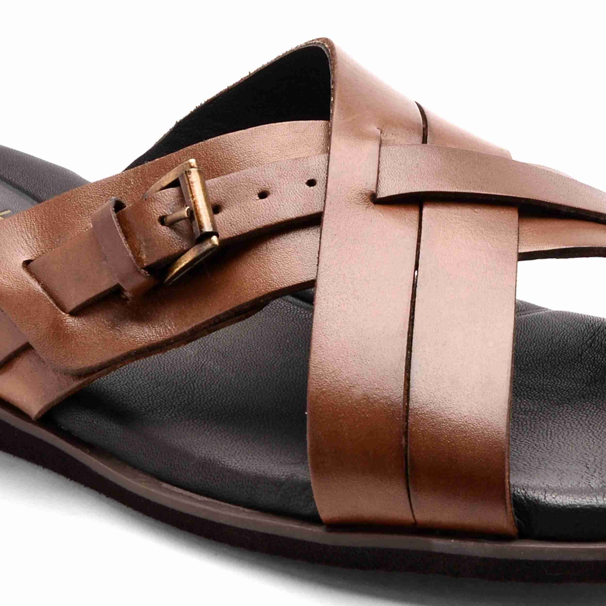 The Rio Ruosh Men Tan Slipper