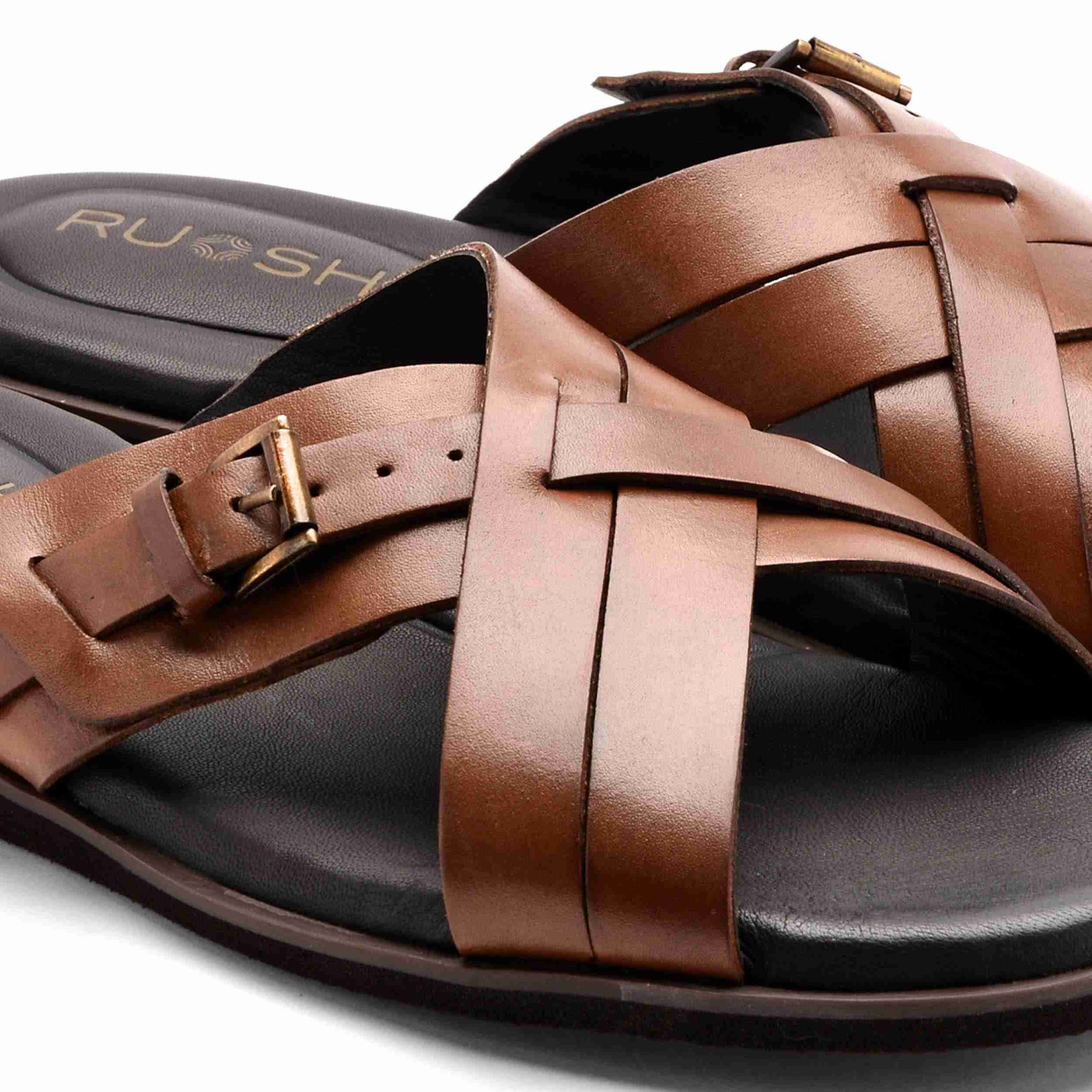 The Rio Ruosh Men Tan Slipper