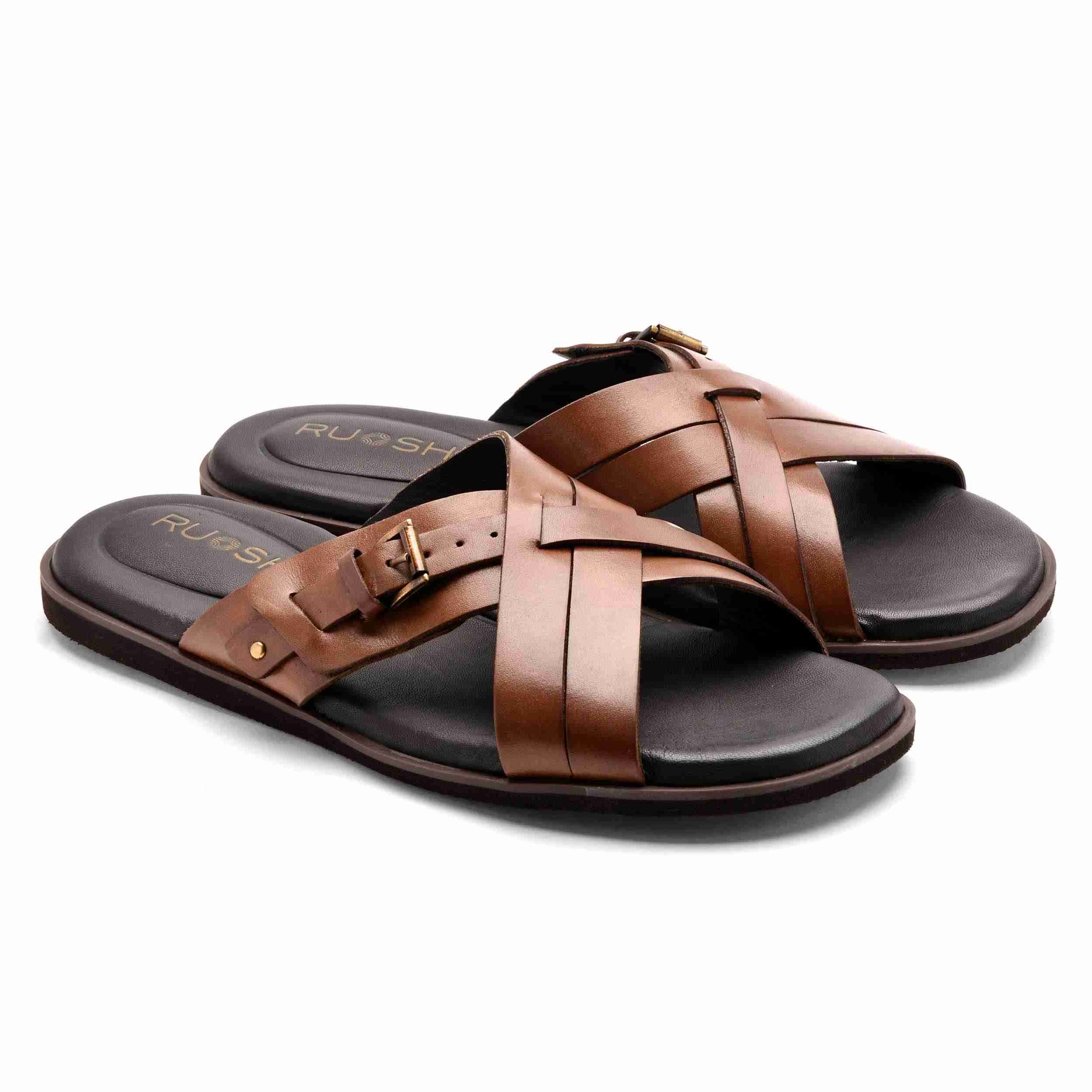 The Rio Ruosh Men Tan Slipper