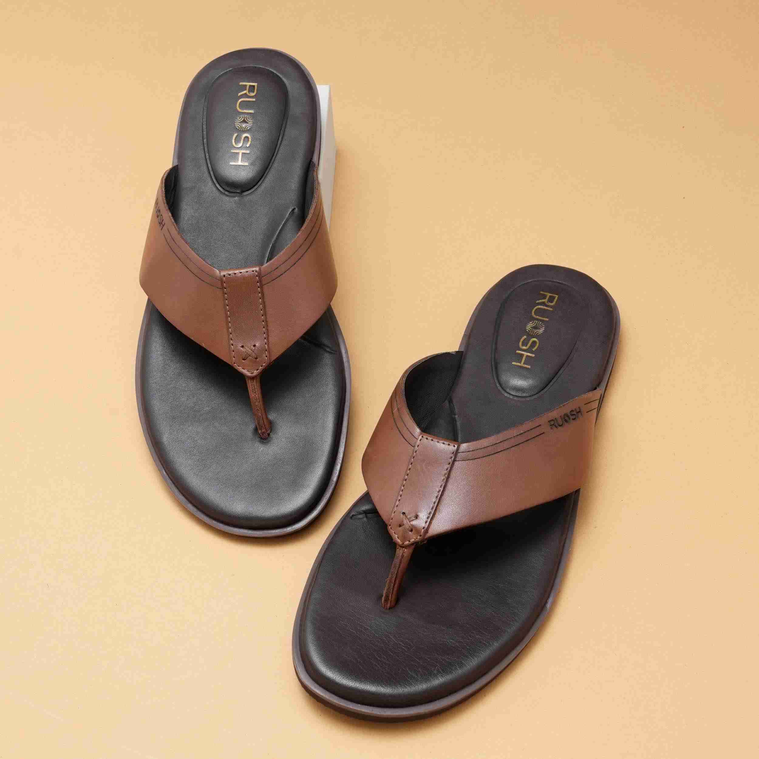 The Aero Ruosh Men Tan Slipper