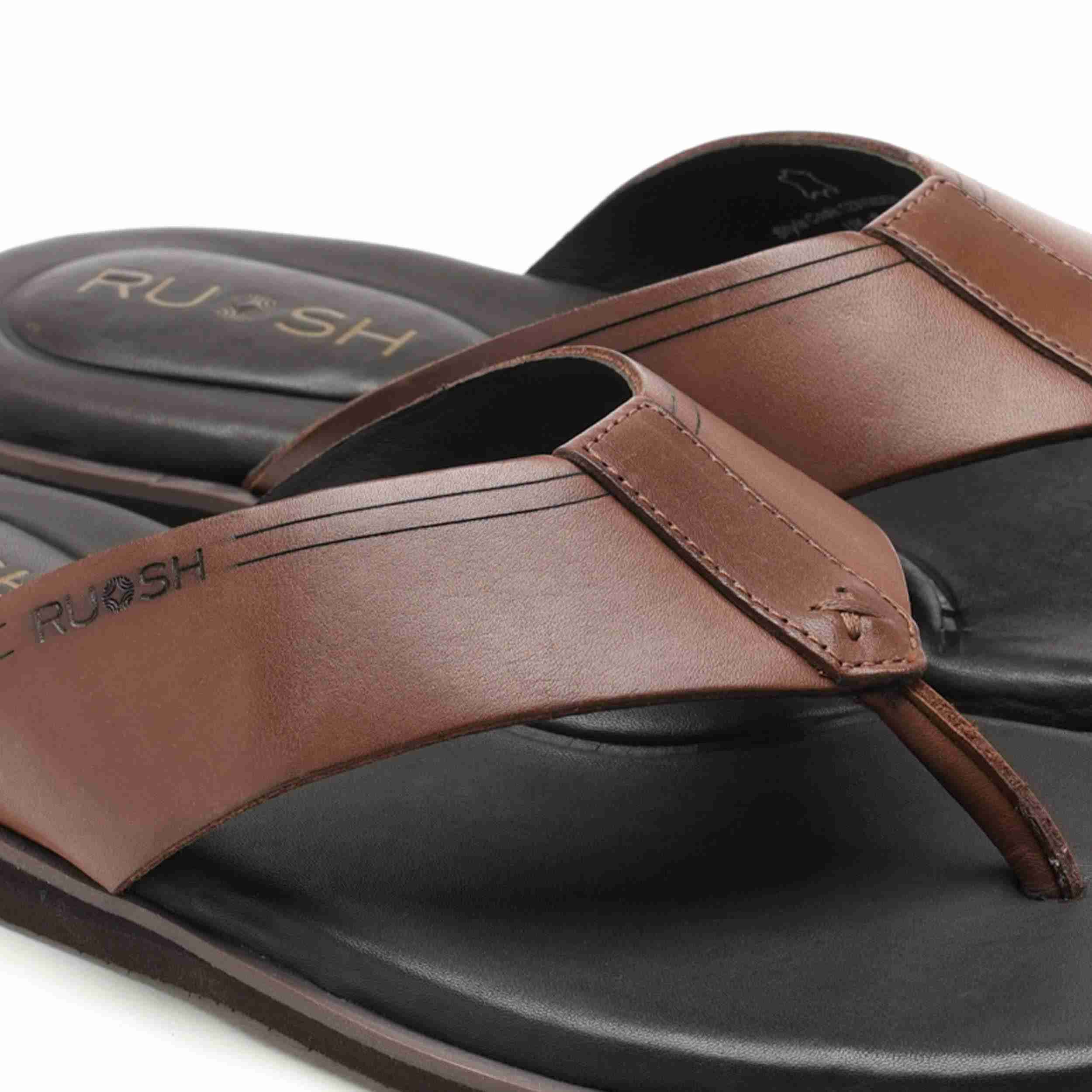 The Aero Ruosh Men Tan Slipper