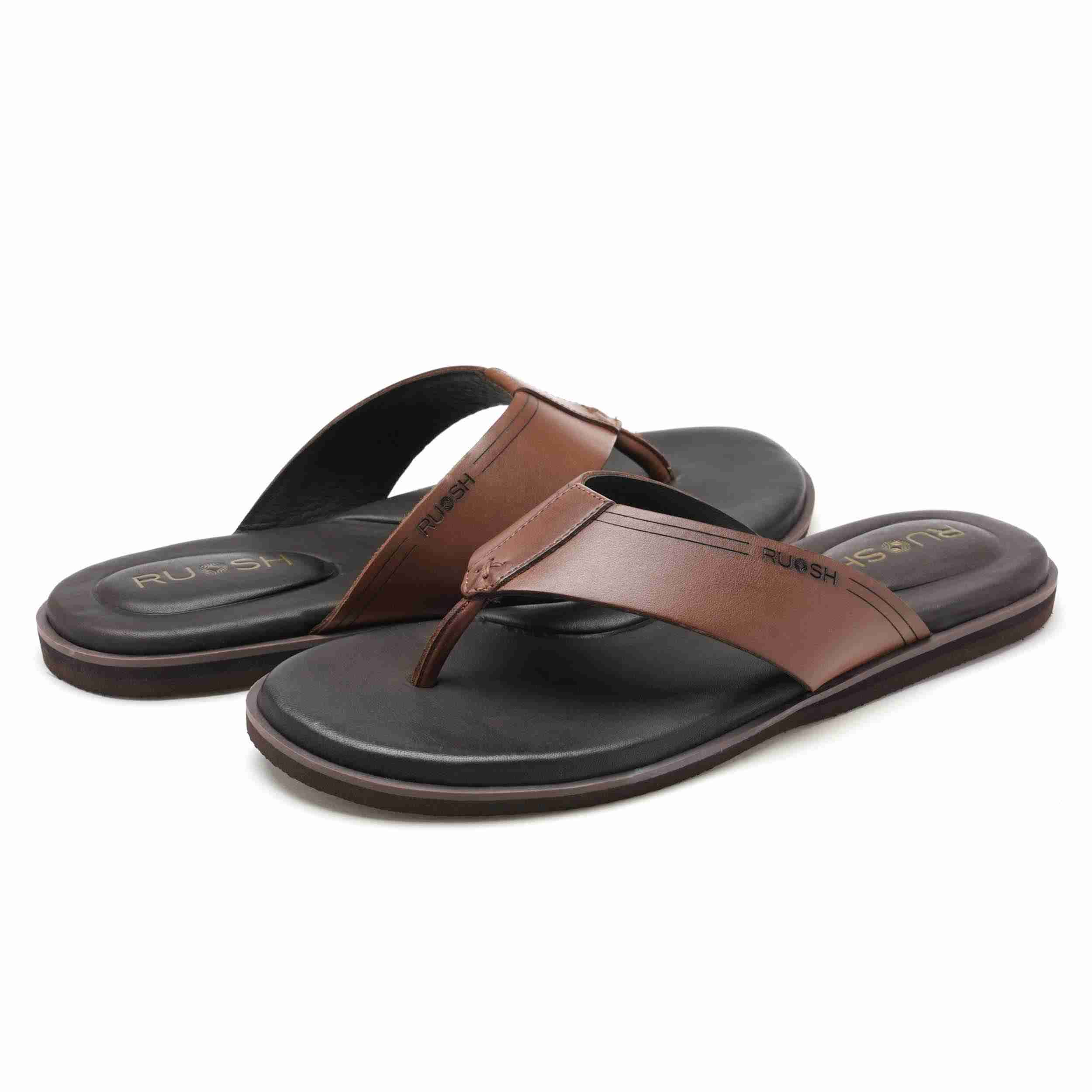 The Aero Ruosh Men Tan Slipper