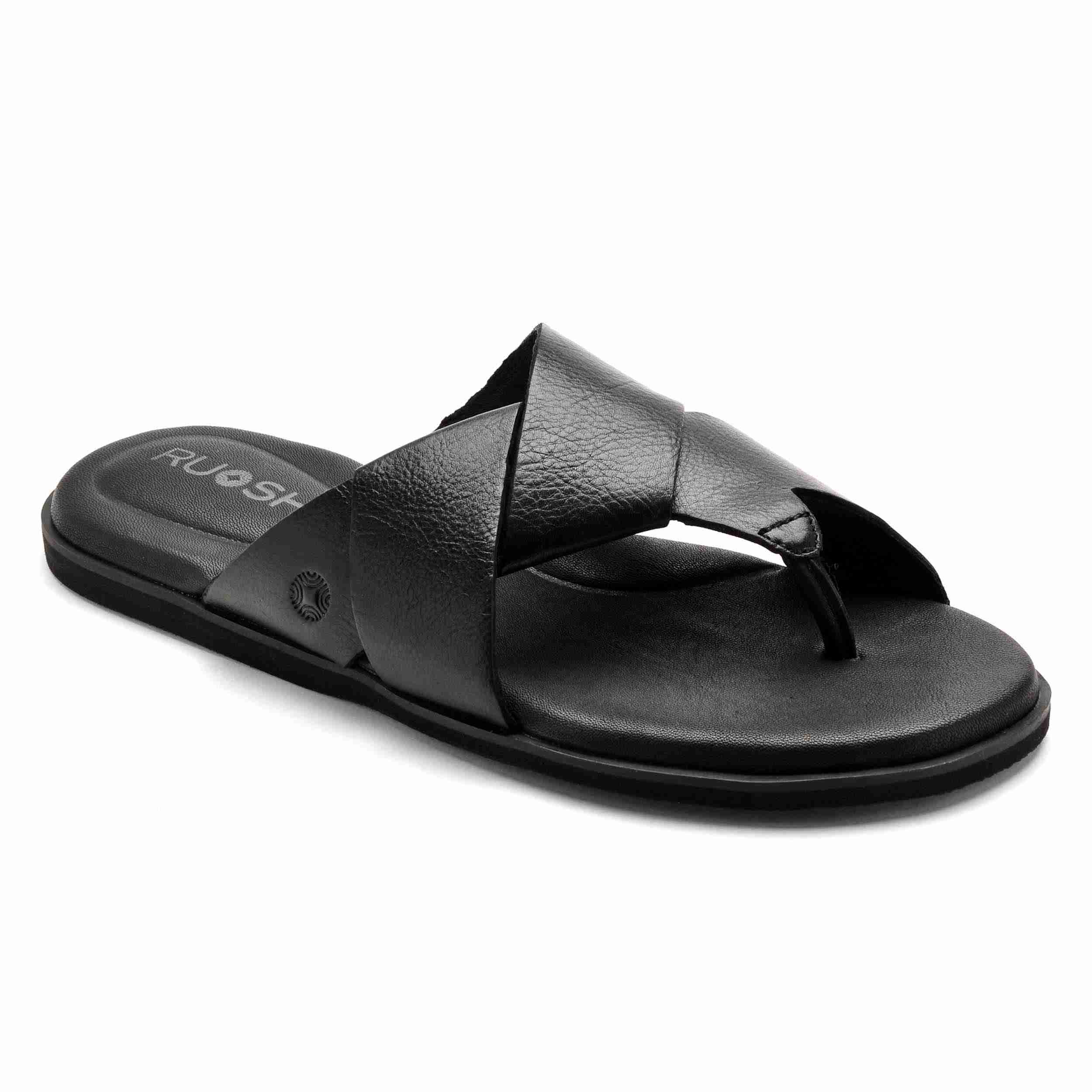 The Rubio Ruosh Men Black Slipper