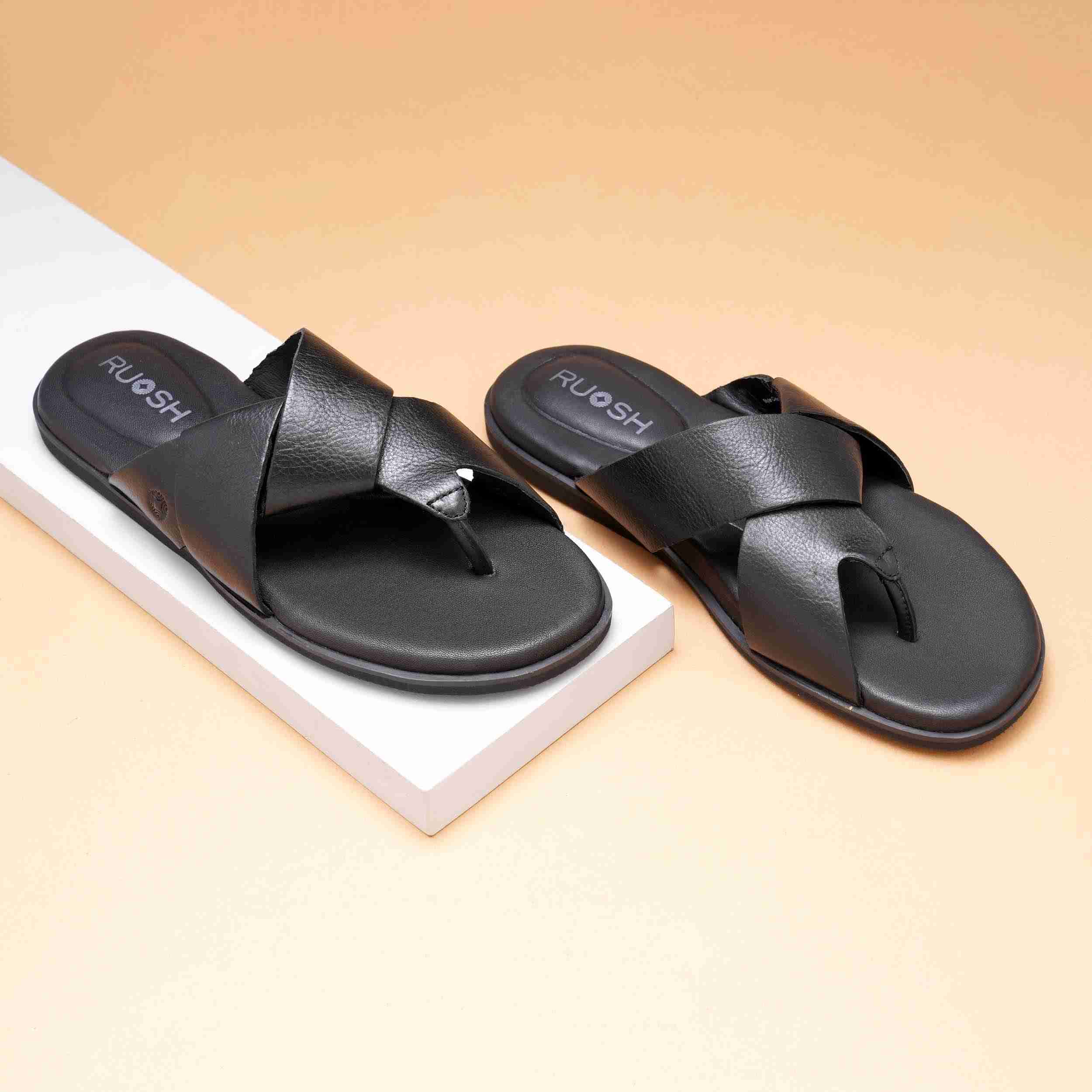 The Rubio Ruosh Men Black Slipper