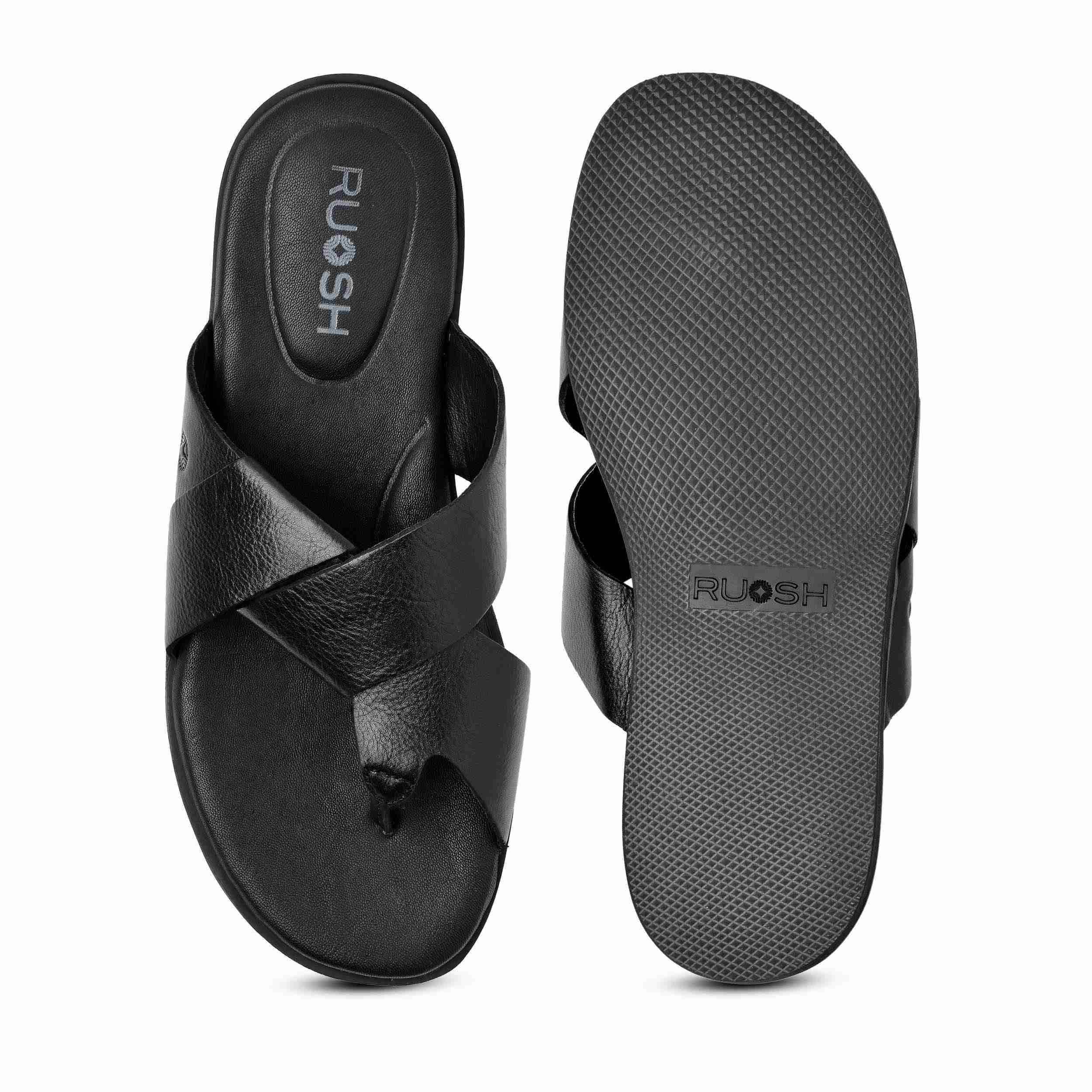 The Rubio Ruosh Men Black Slipper