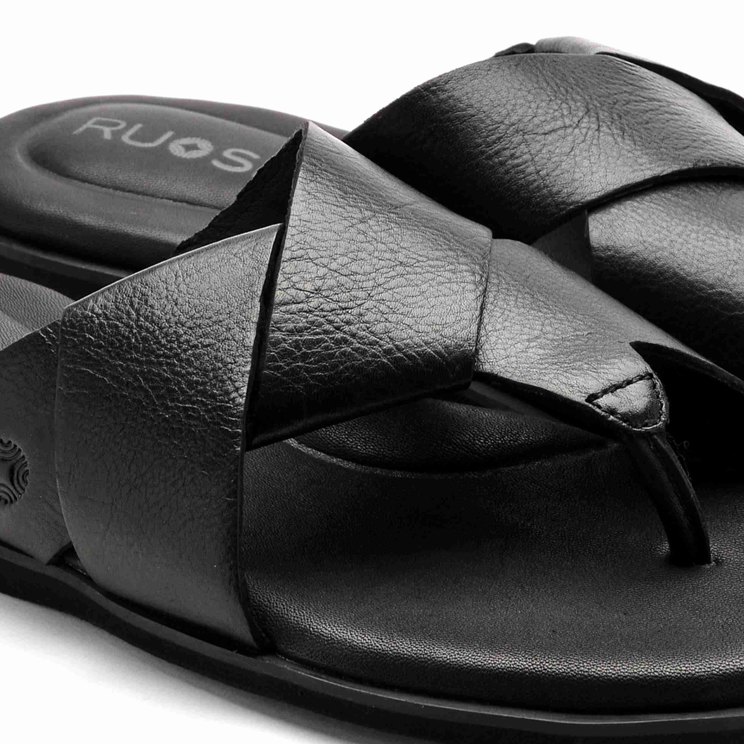 The Rubio Ruosh Men Black Slipper