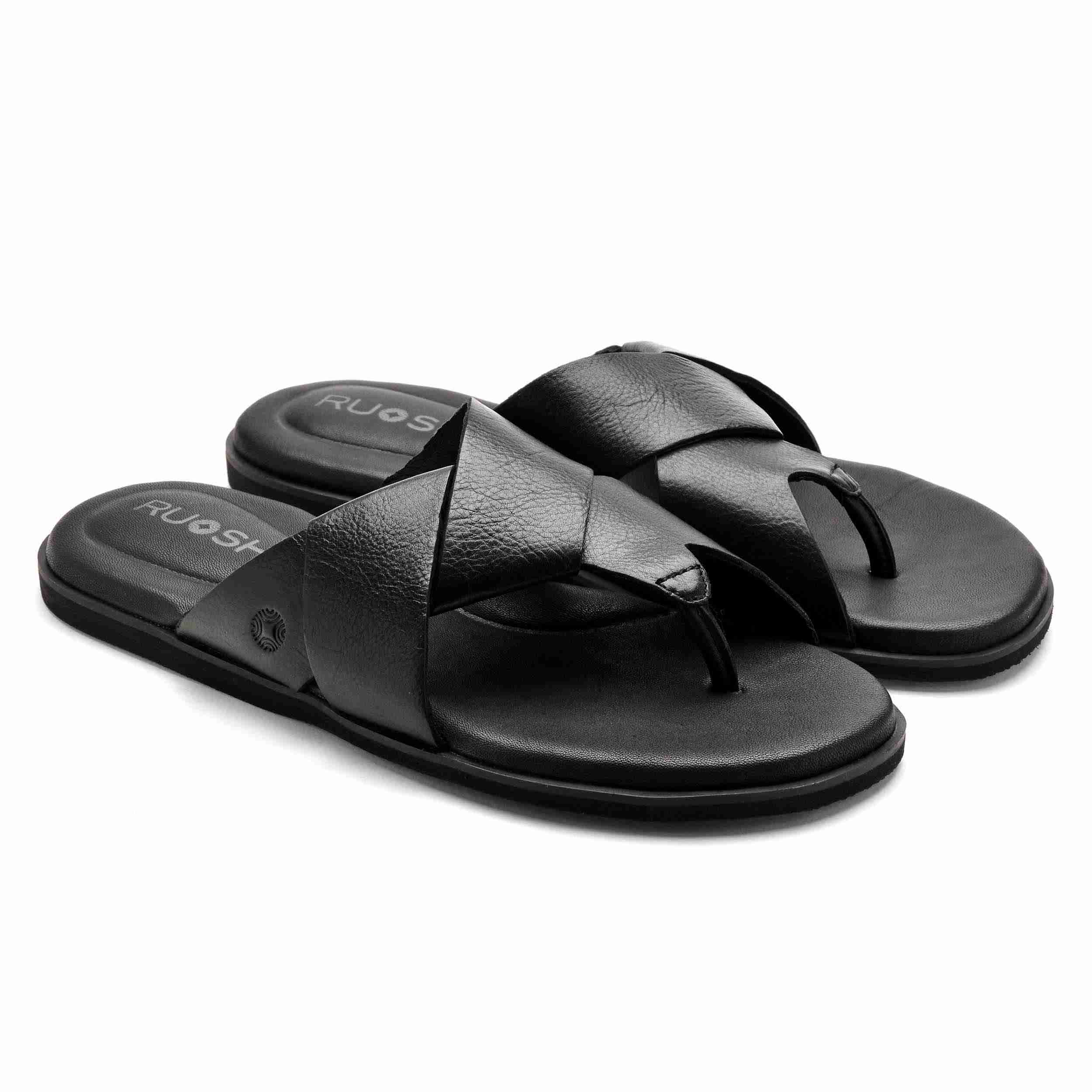 The Rubio Ruosh Men Black Slipper