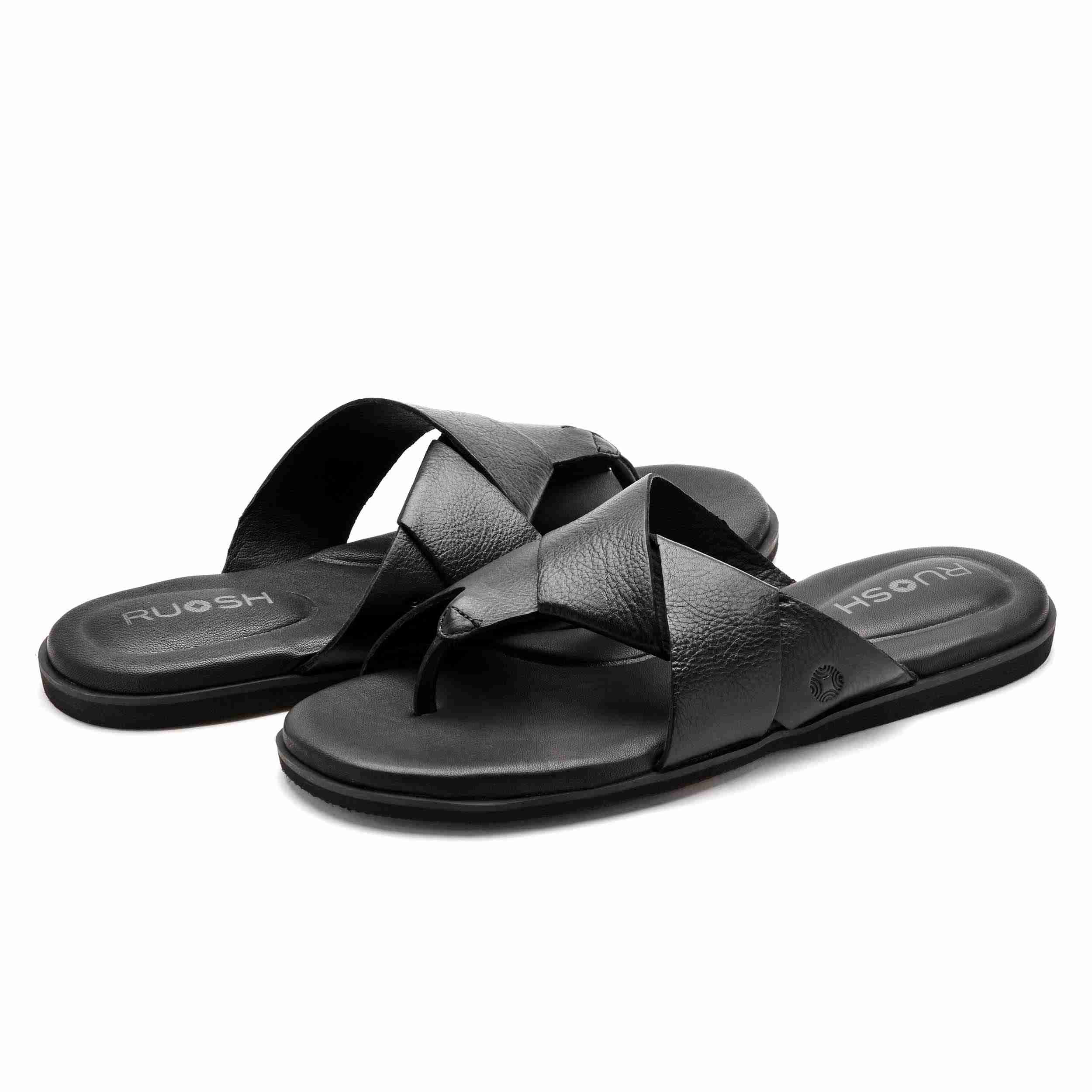 The Rubio Ruosh Men Black Slipper