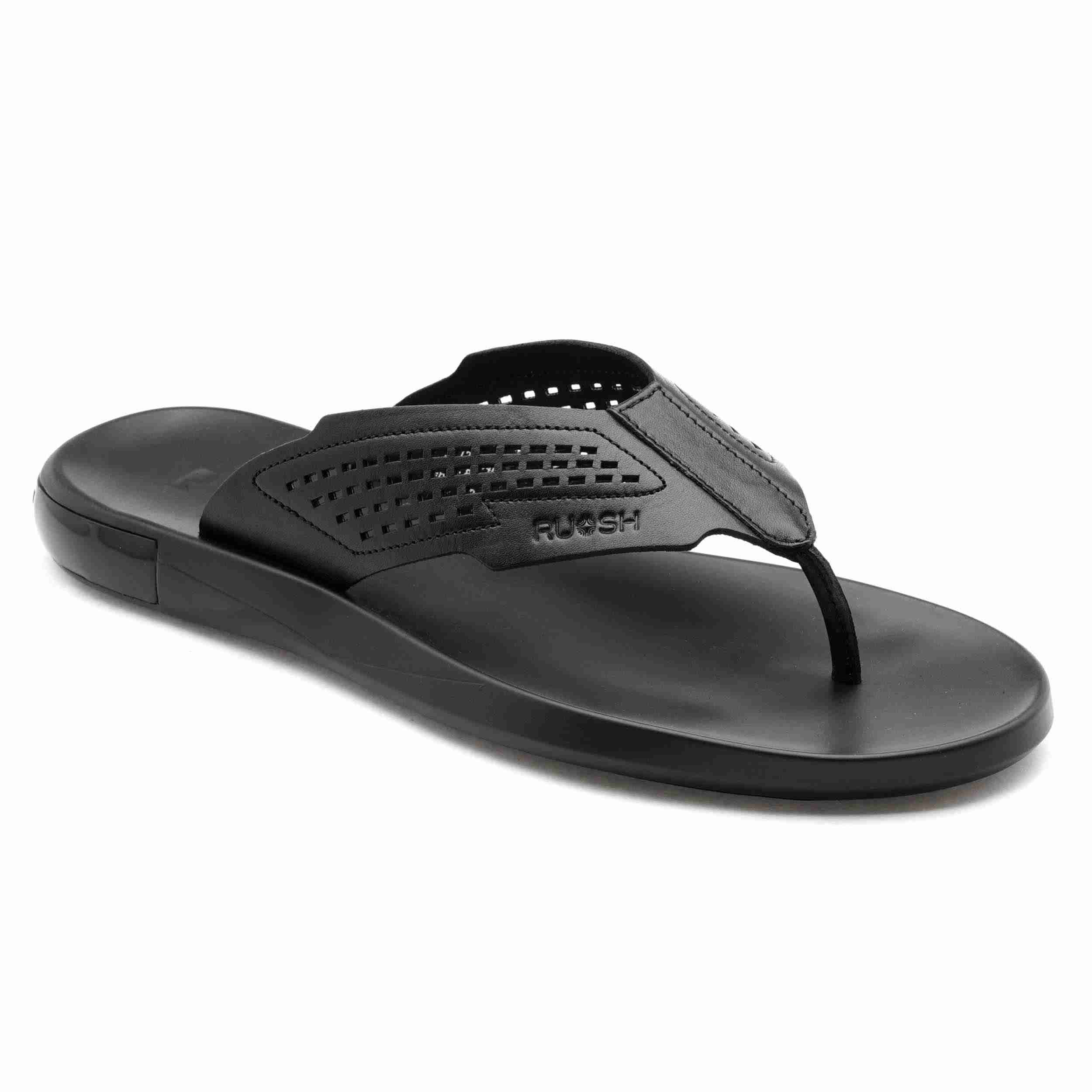The James Black Men Casual Slipper Ruosh