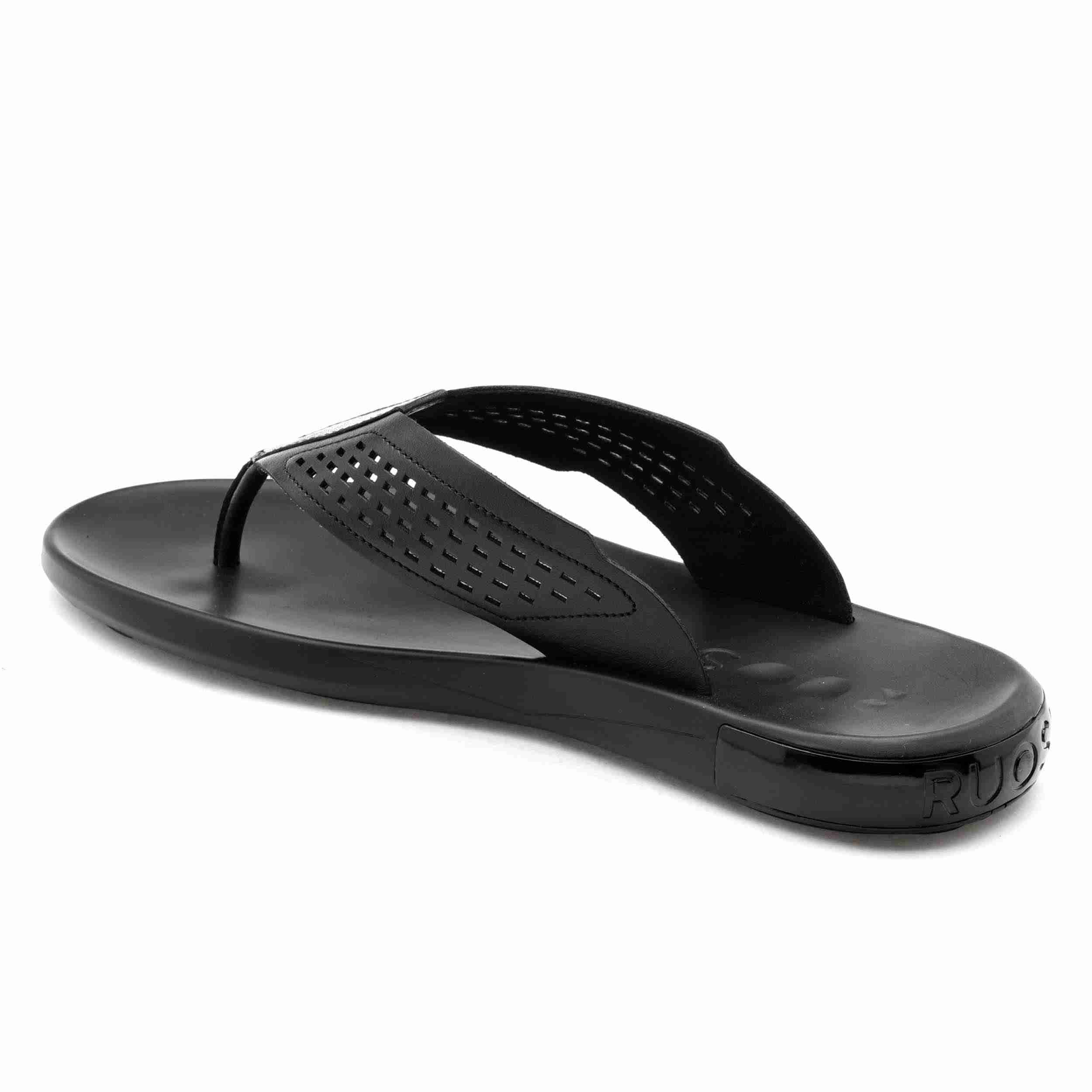 The James Black Men Casual Slipper Ruosh
