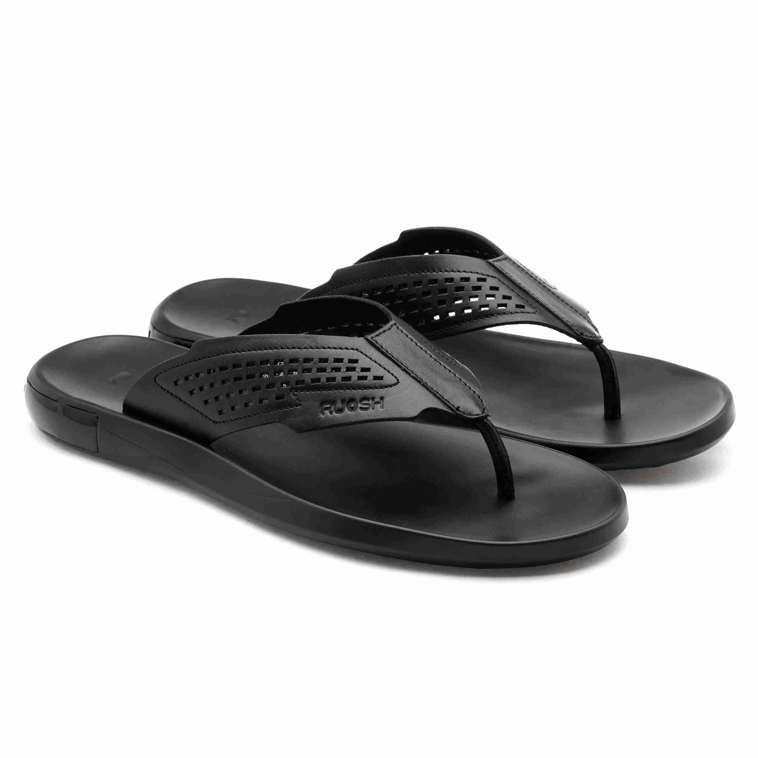 The James Black Men Casual Slipper Ruosh