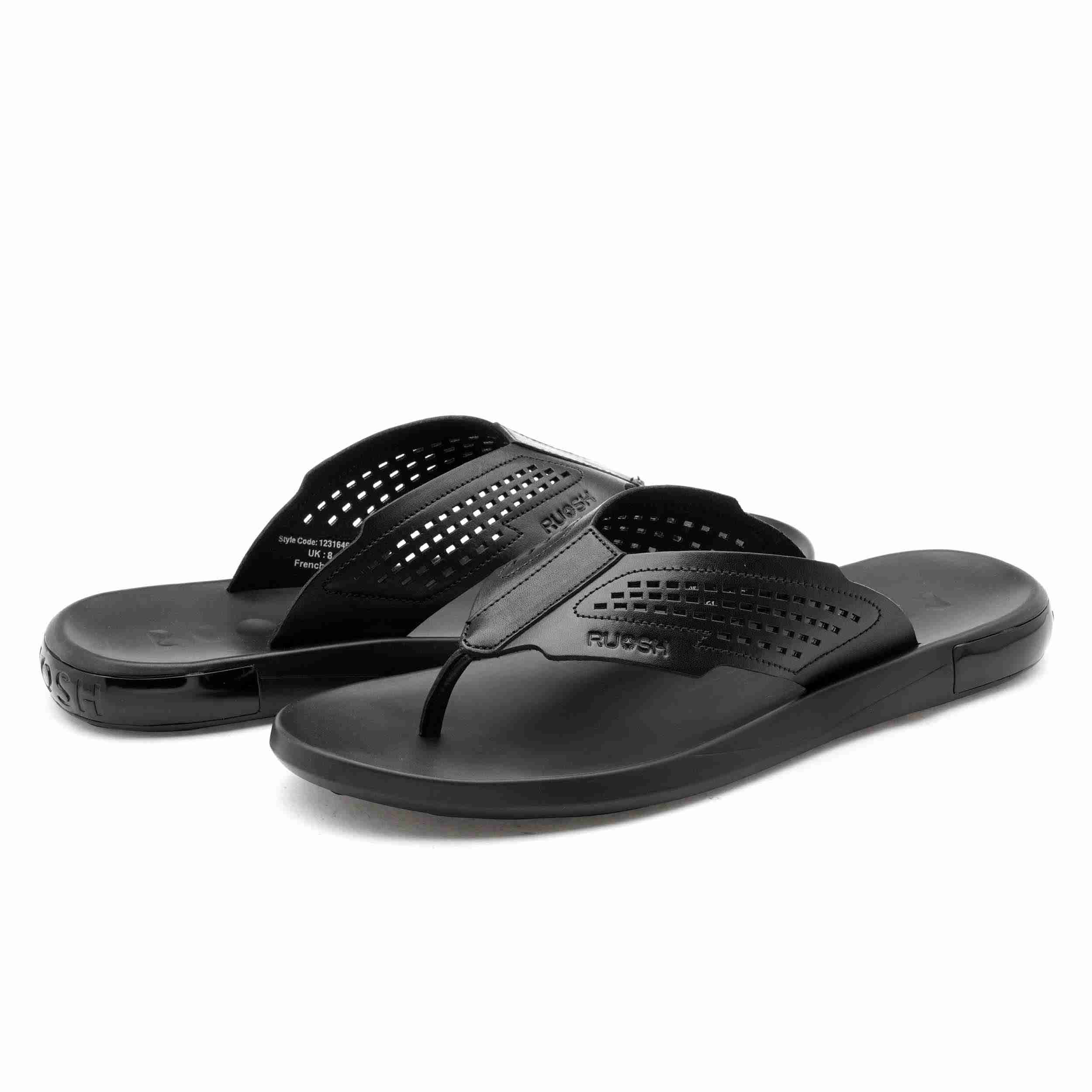 The James Black Men Casual Slipper Ruosh