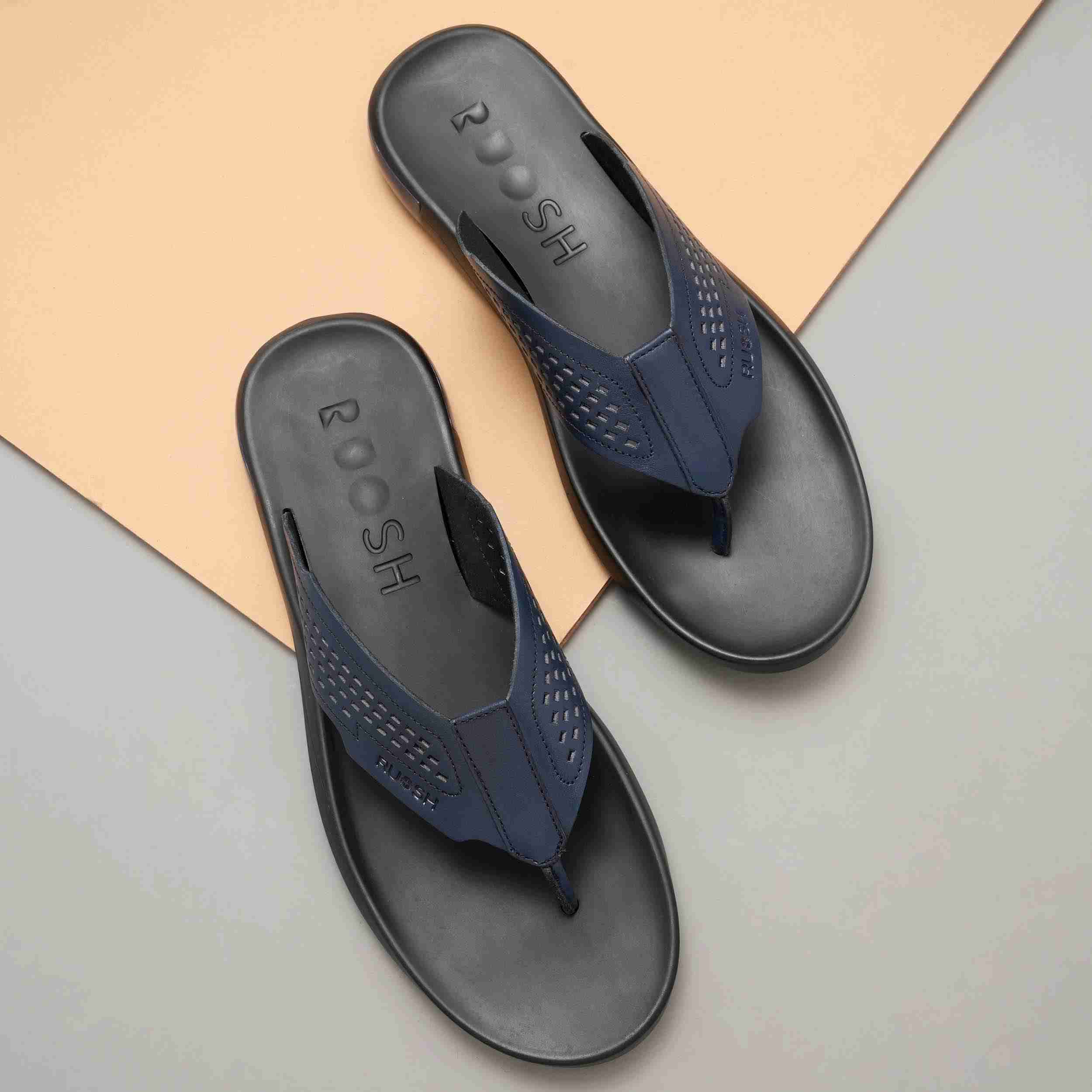 The James Navy Men Casual Slipper Ruosh