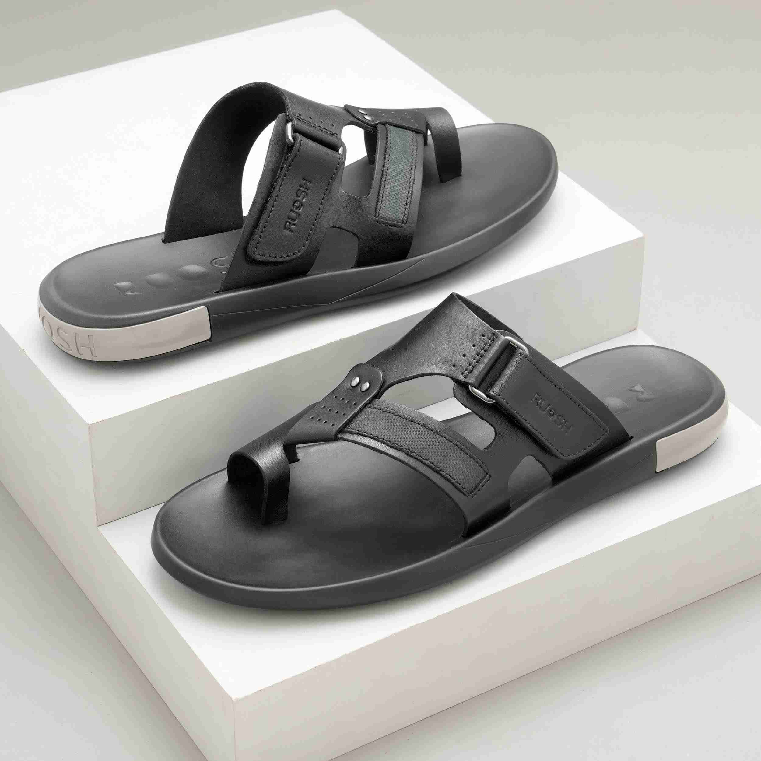 The Meg Black Men Casual Slipper Ruosh