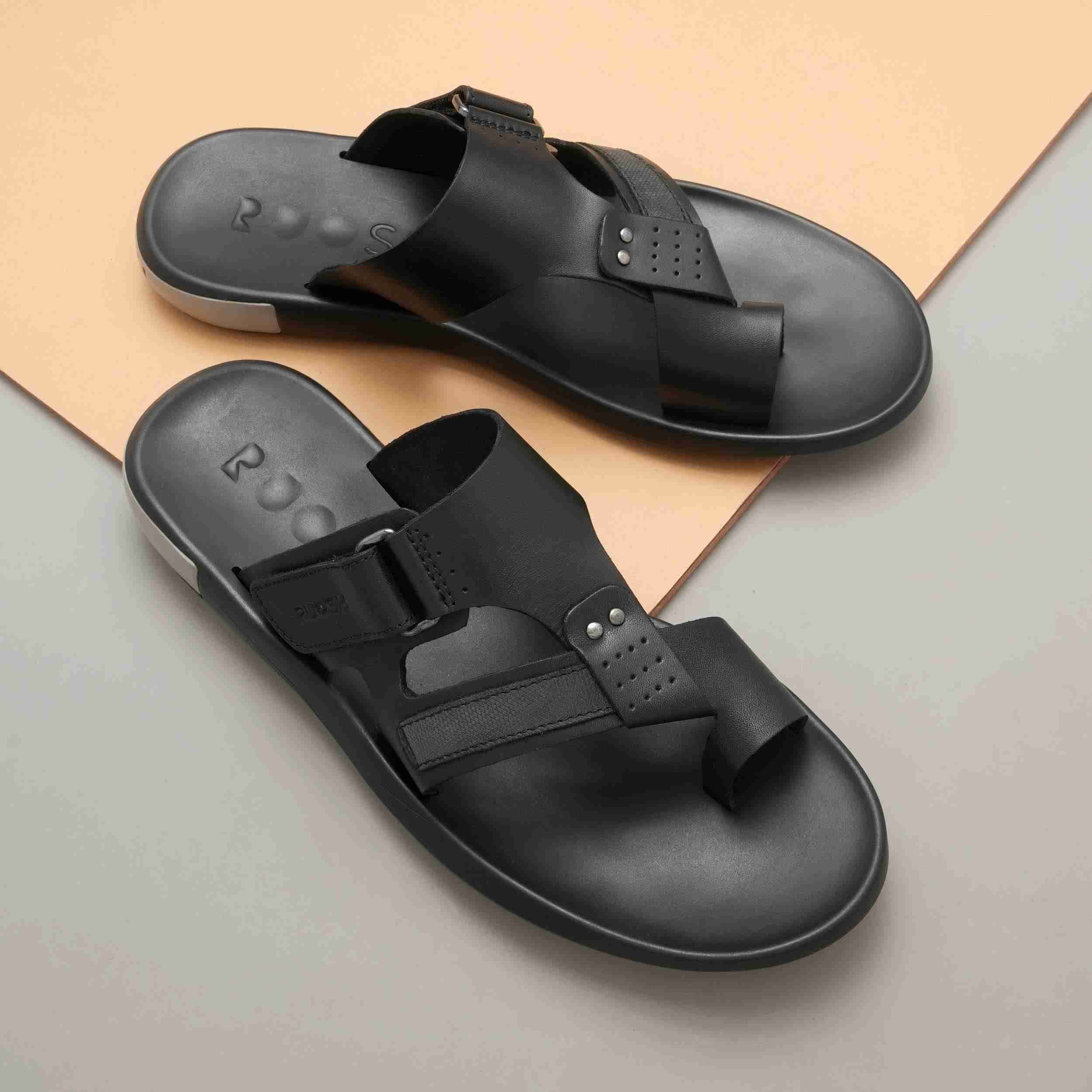 The Meg Black Men Casual Slipper Ruosh