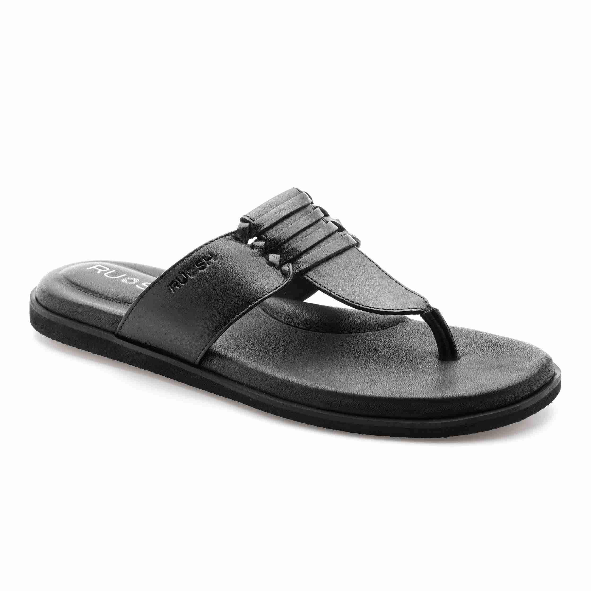 The Indo Black Men Slipper Ruosh