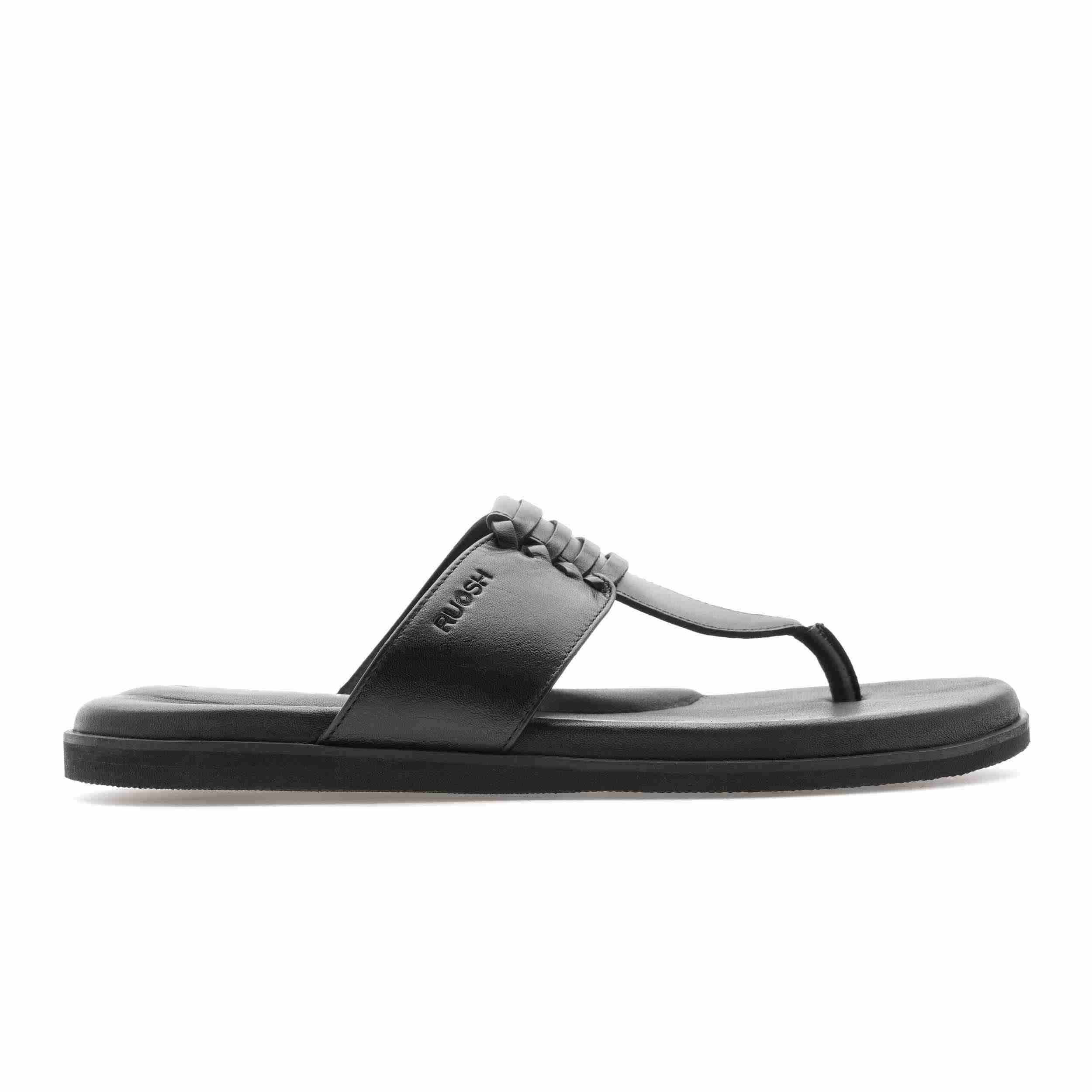 The Indo Black Men Slipper Ruosh