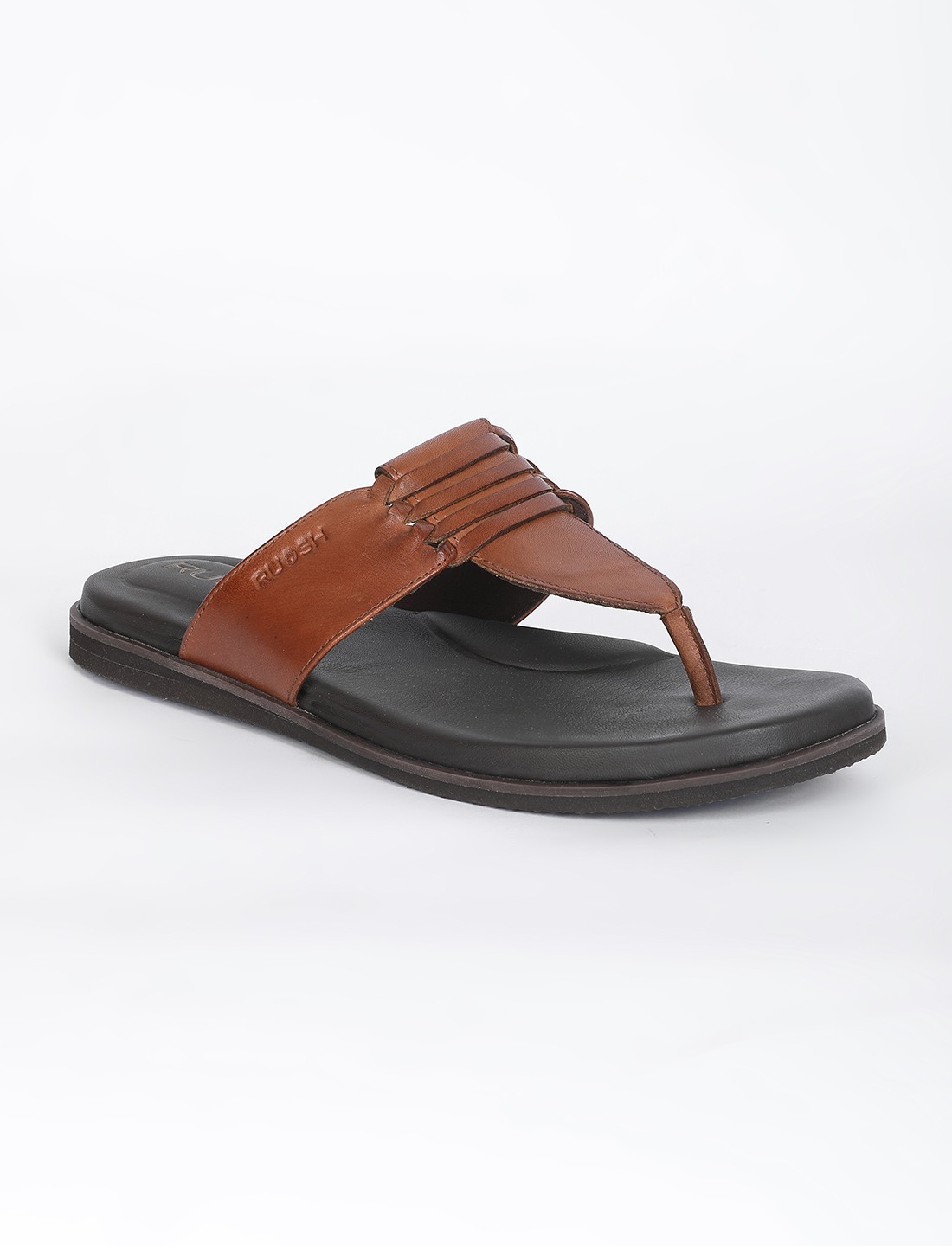 The Indo Walnut Tan Men Sandals Ruosh