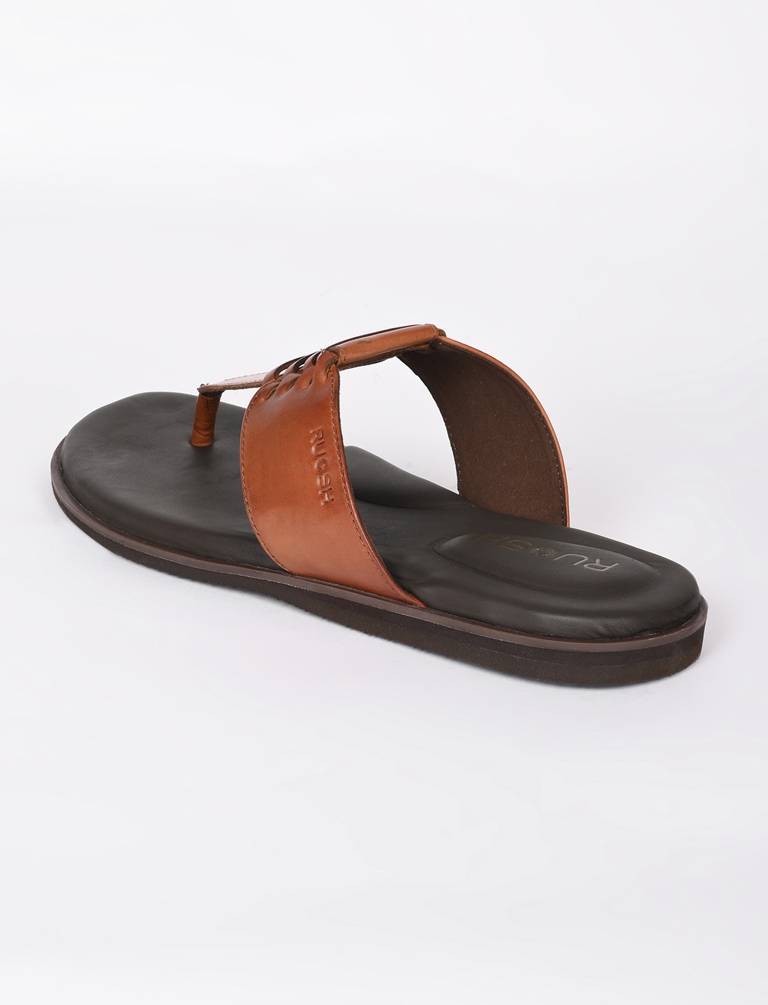 The Indo Walnut Tan Men Sandals Ruosh