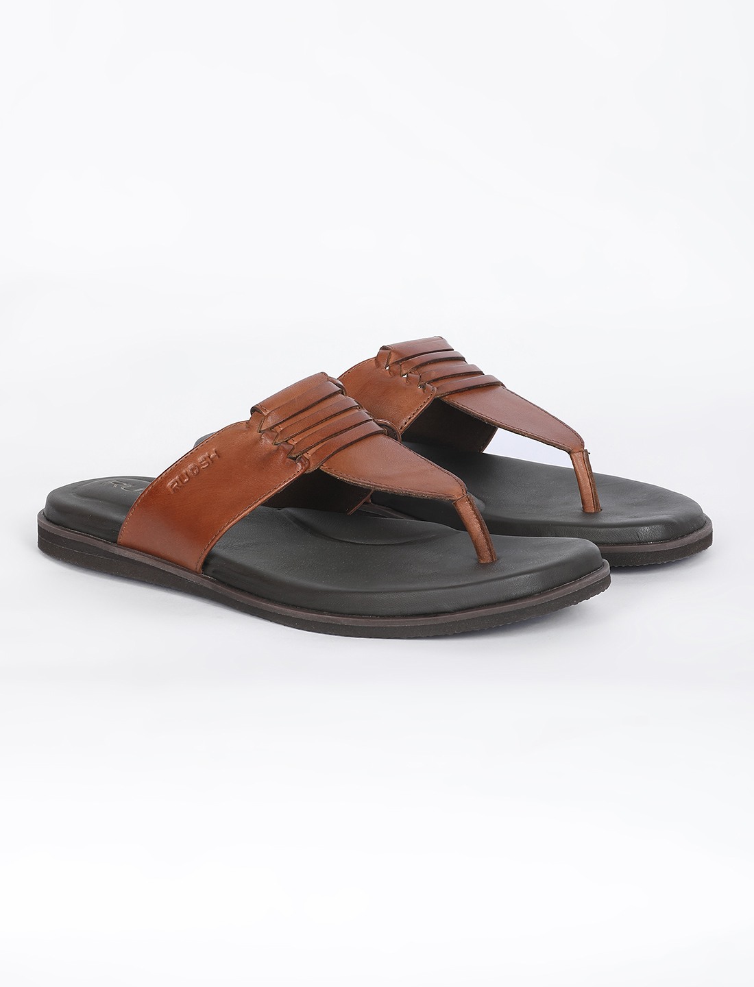 The Indo Walnut Tan Men Sandals Ruosh