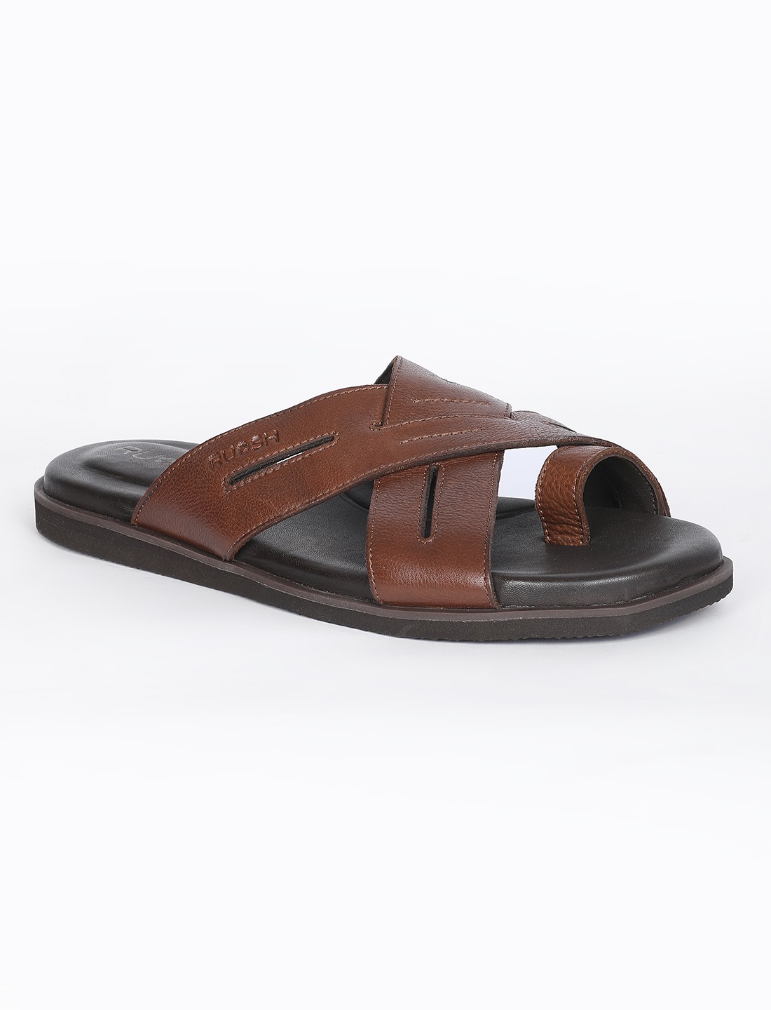 The Vega Walnut Tan Men Sandals Ruosh