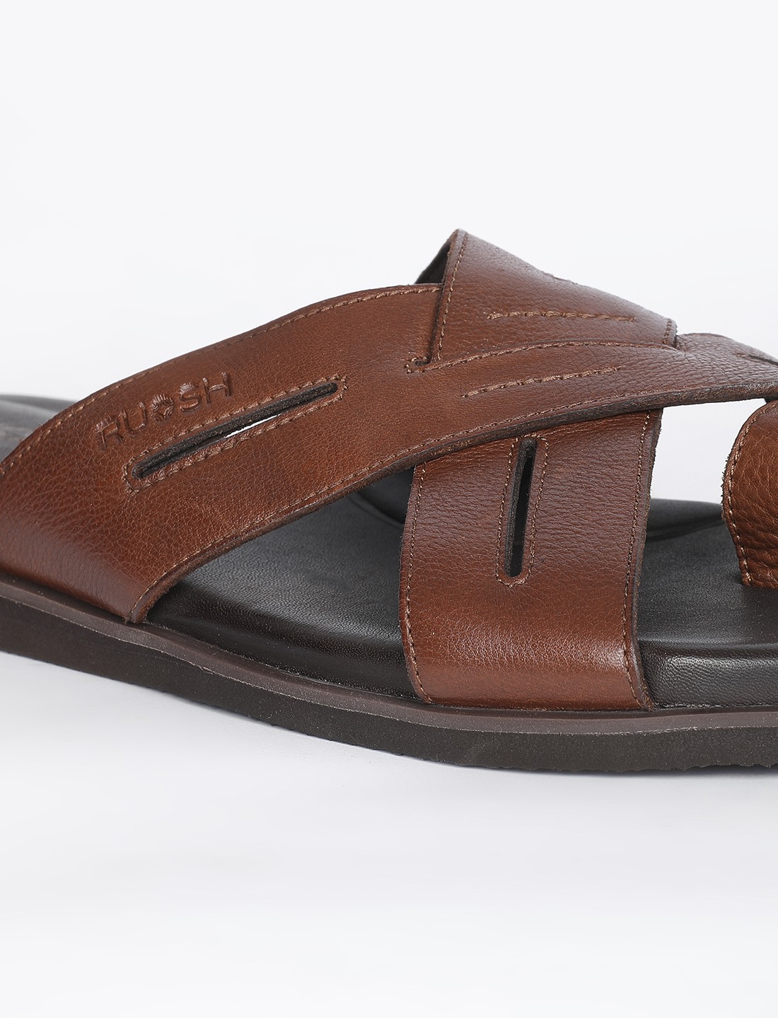 The Vega Walnut Tan Men Sandals Ruosh