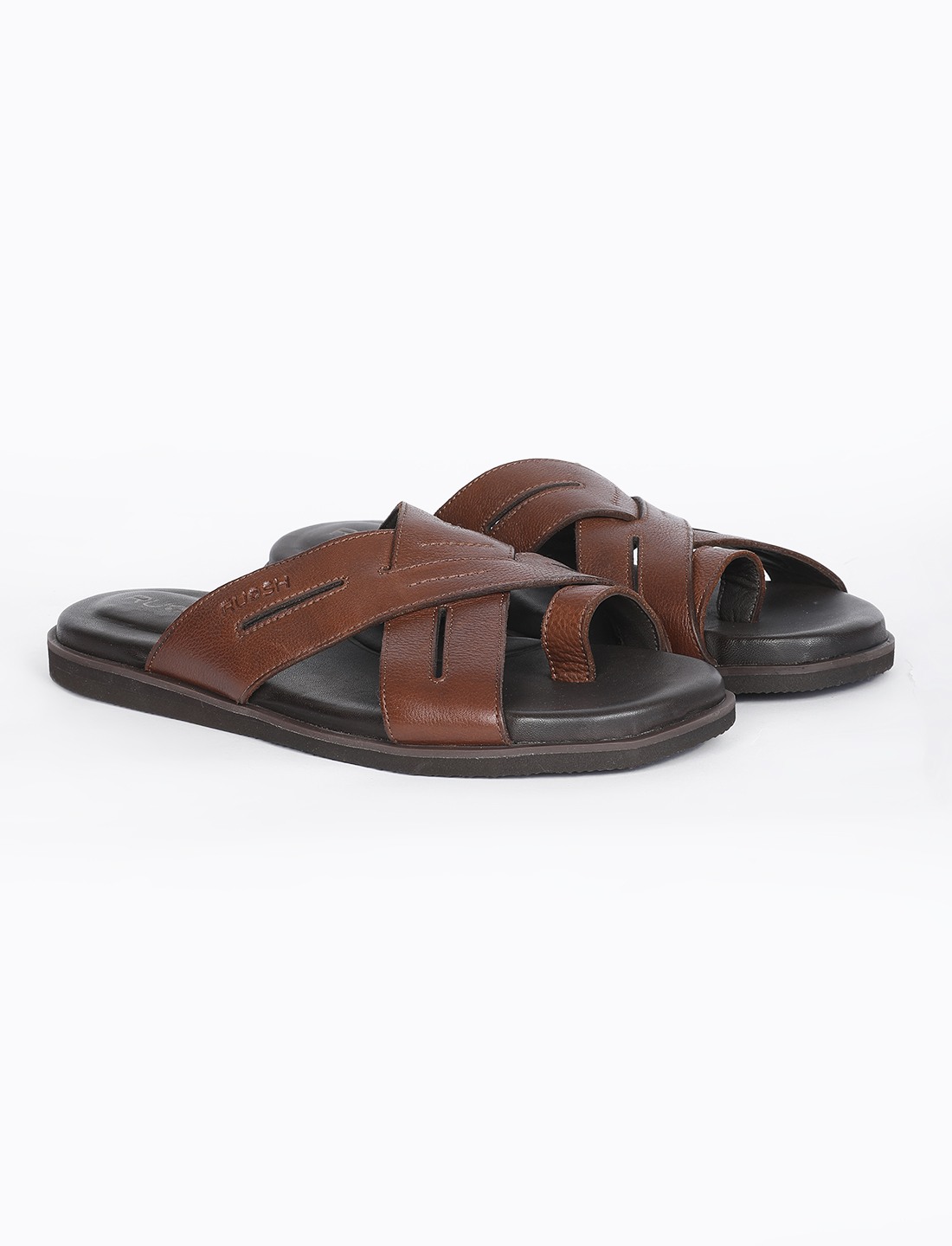 The Vega Walnut Tan Men Sandals Ruosh