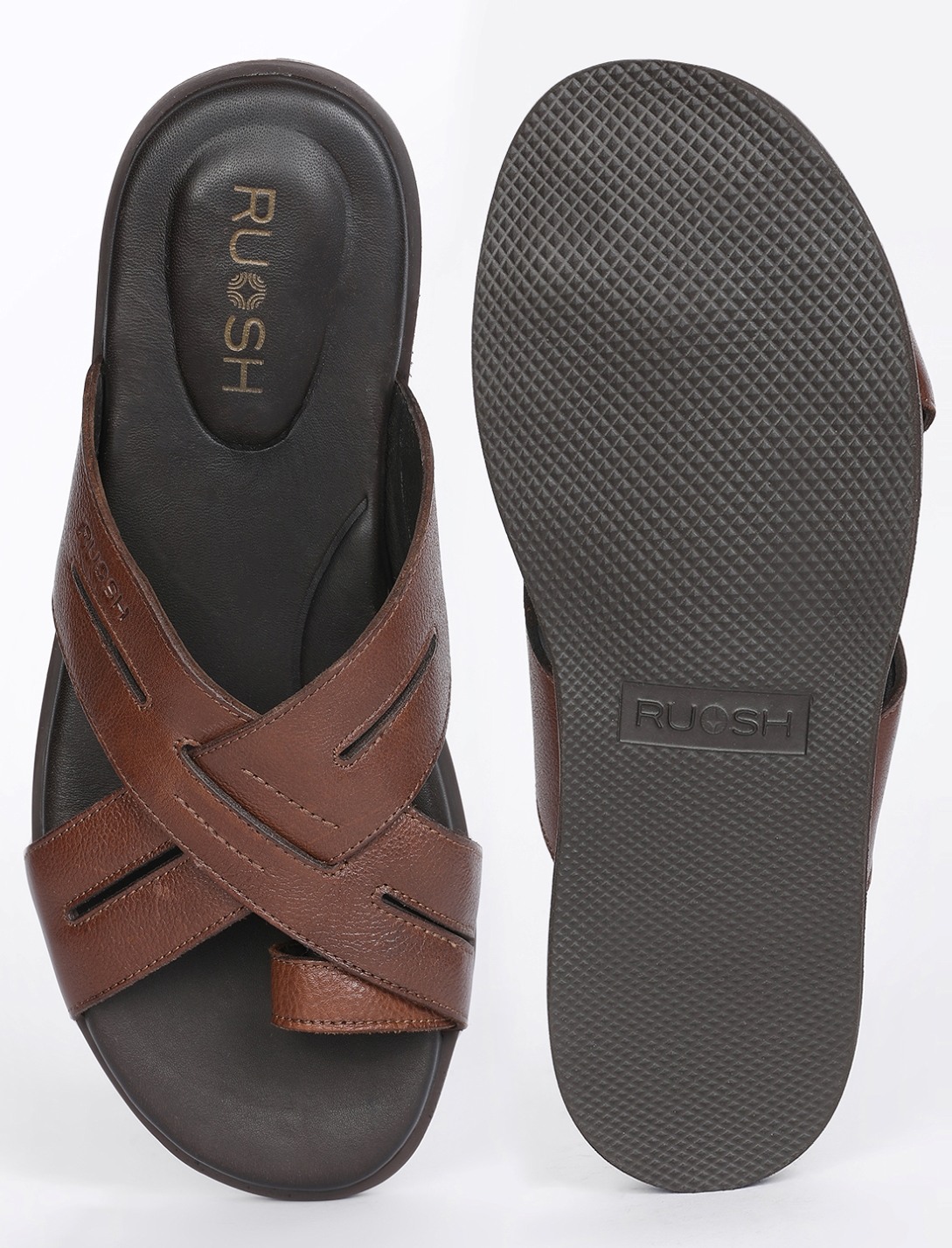 The Vega Walnut Tan Men Sandals Ruosh
