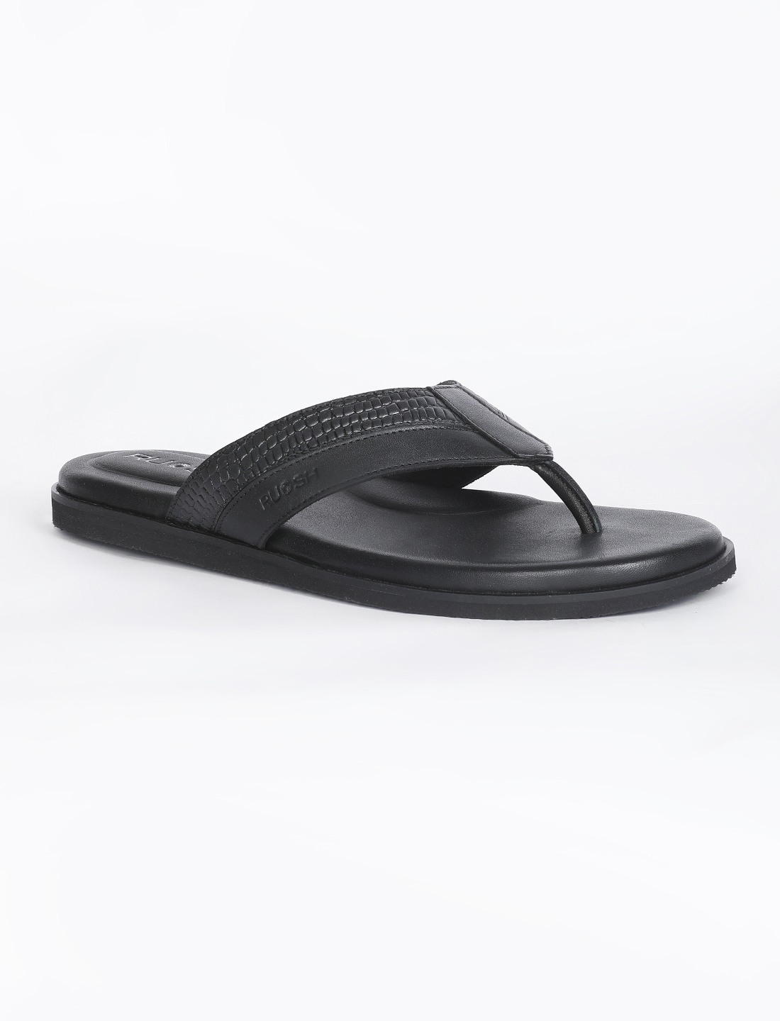 The Onyx Black Men Sandals Ruosh