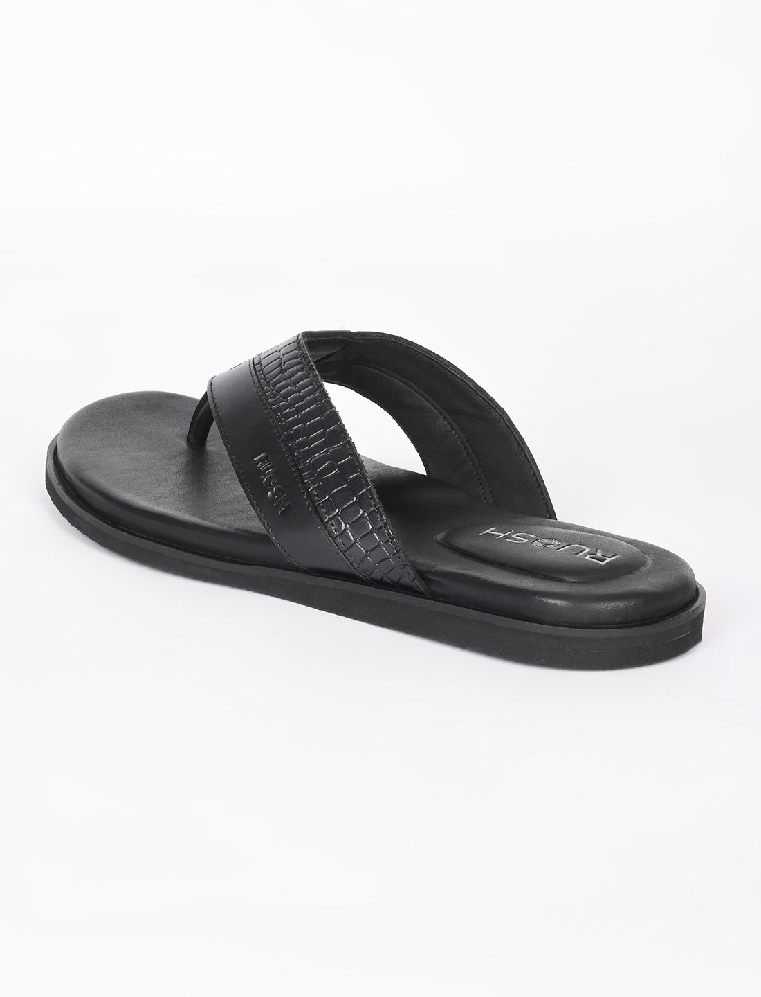 The Onyx Black Men Sandals Ruosh