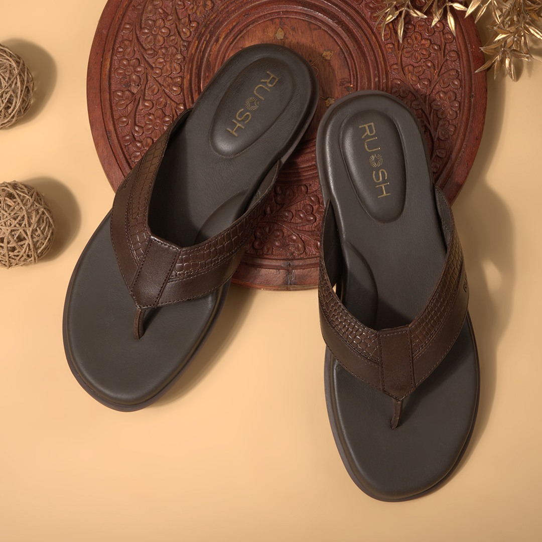 The Onyx Brown Men Sandals Ruosh