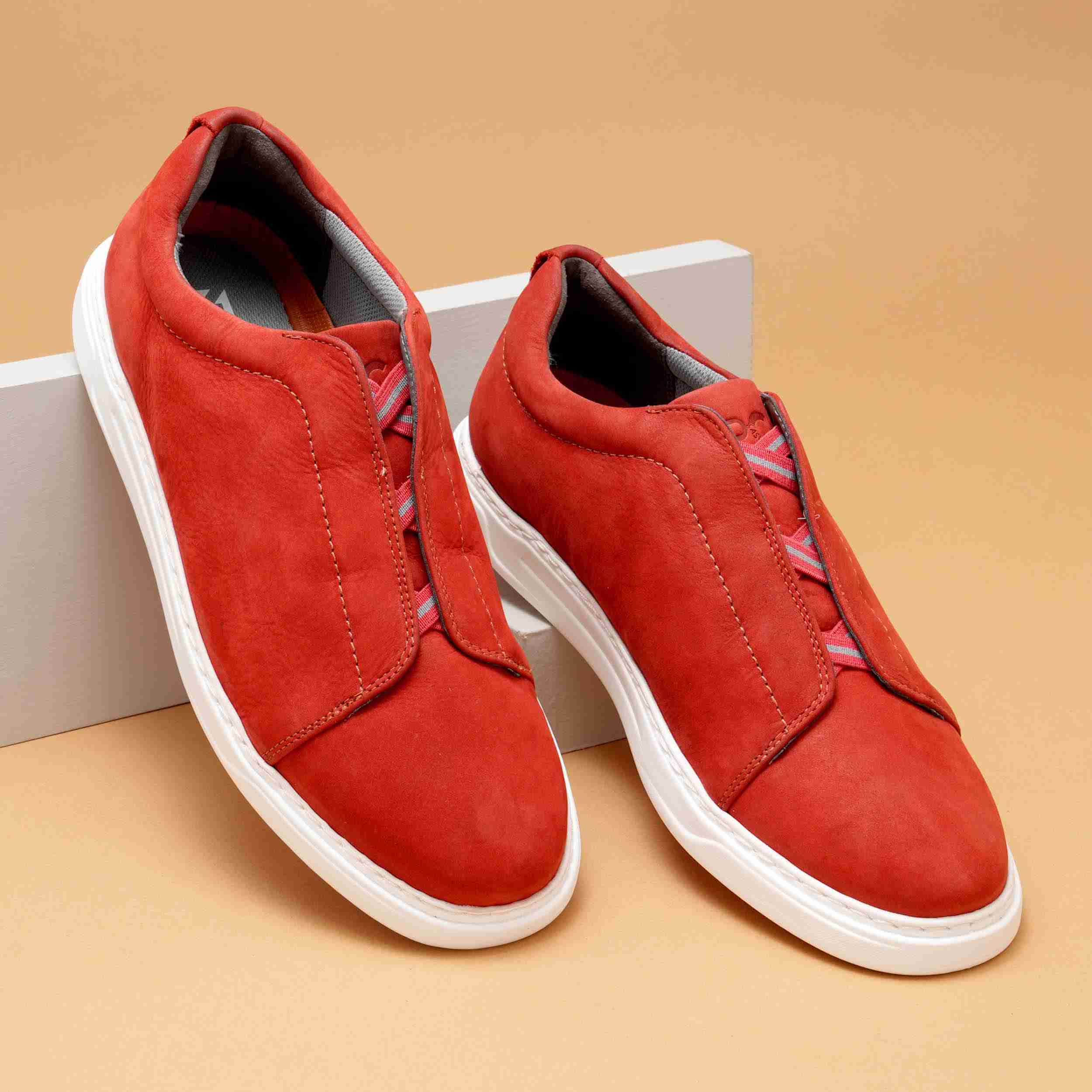 The Parcen Ruosh Men Red Casual Sneaker
