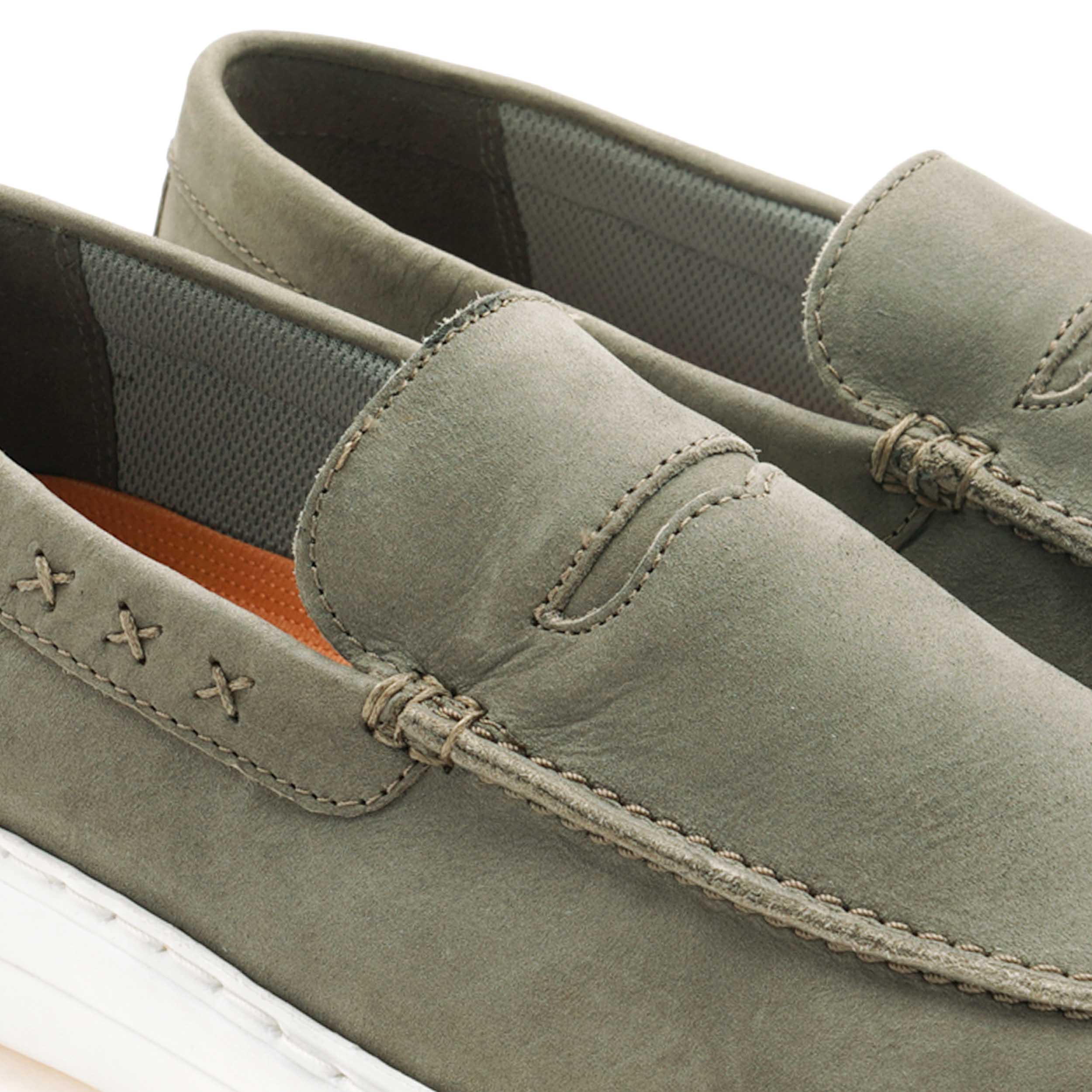 The Delle Ruosh Men Olive Green Casual Sneaker