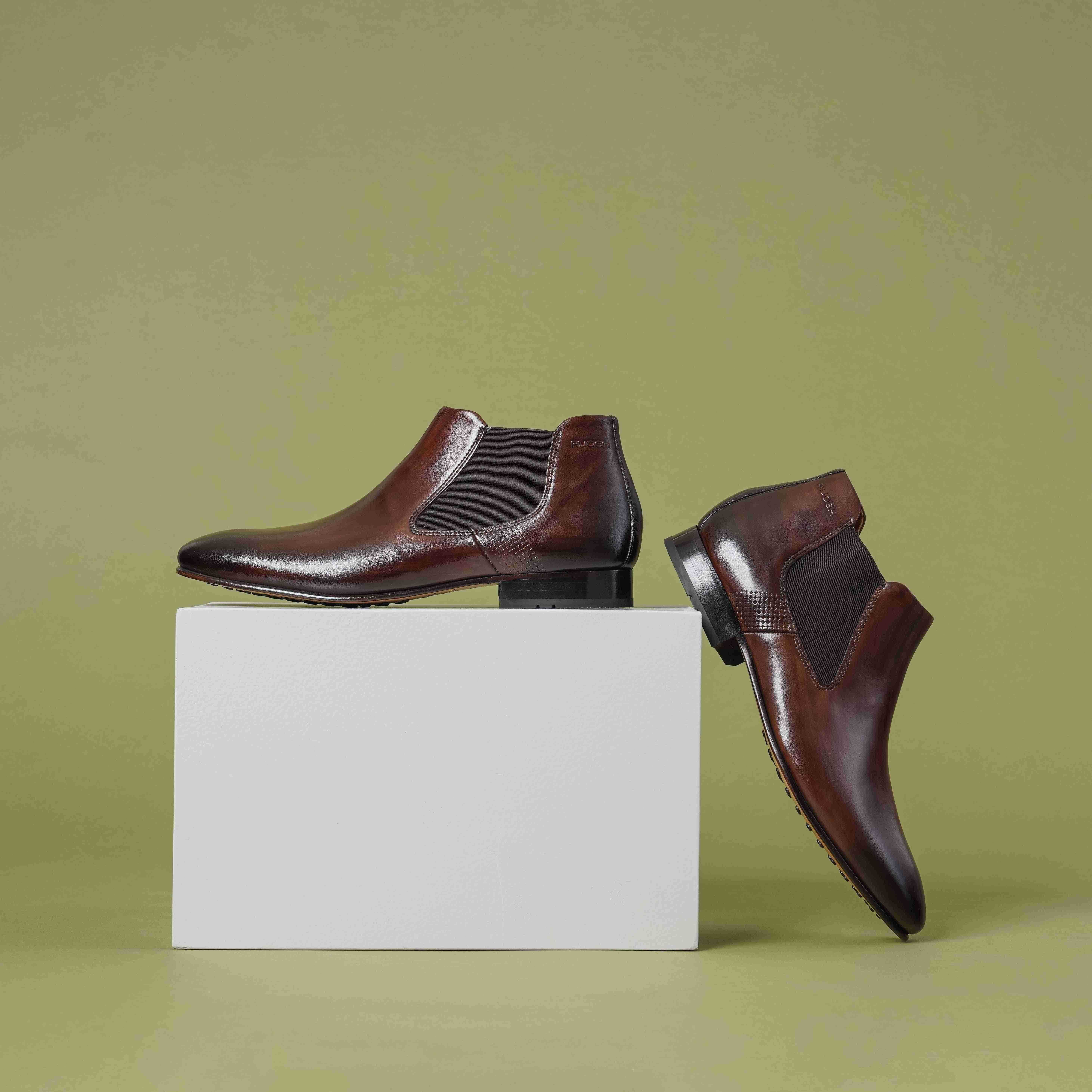 The Tivoli Ruosh Men Brown Handcrafted Chelsea Boot