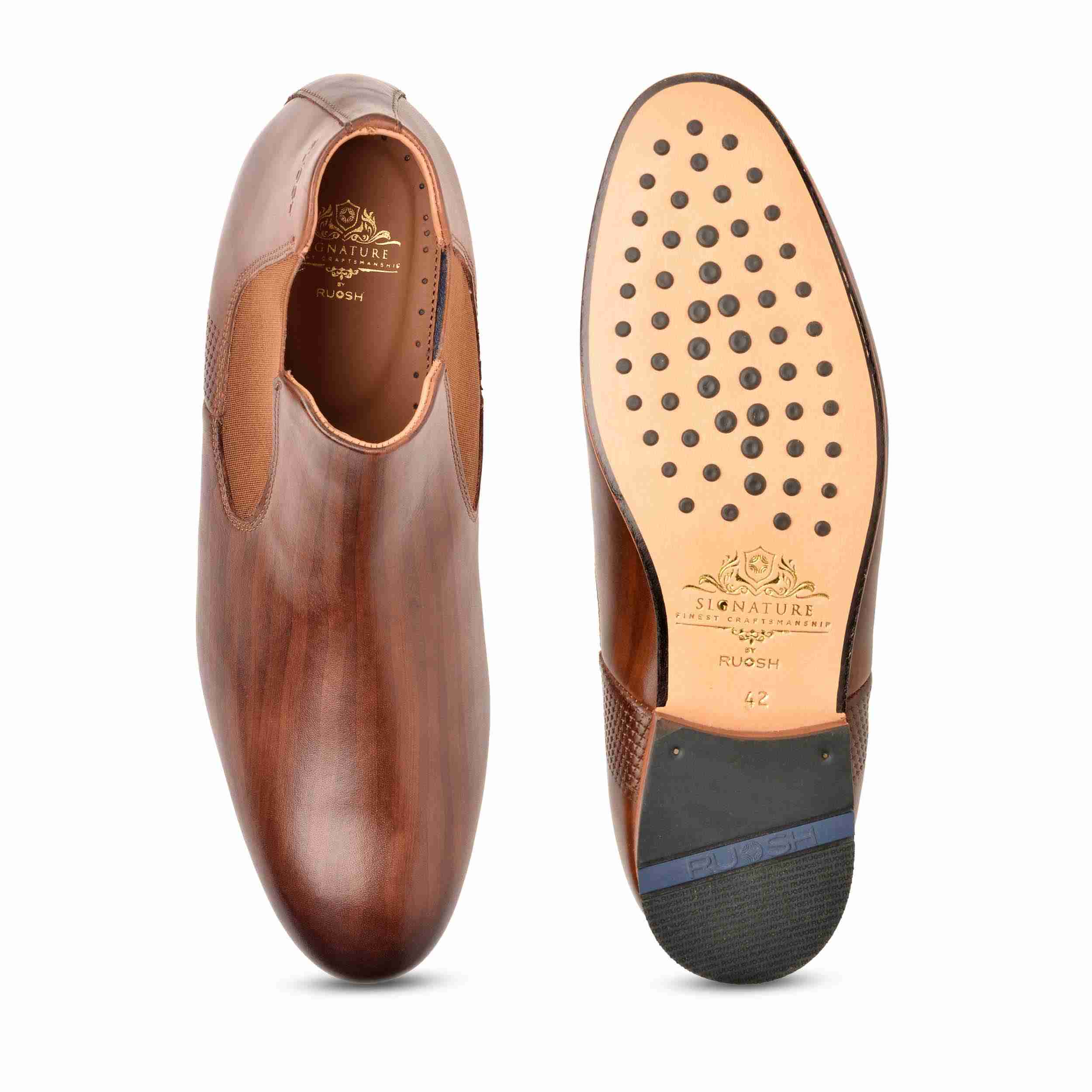 The Tivoli Brown Men Chelsea Boot Ruosh