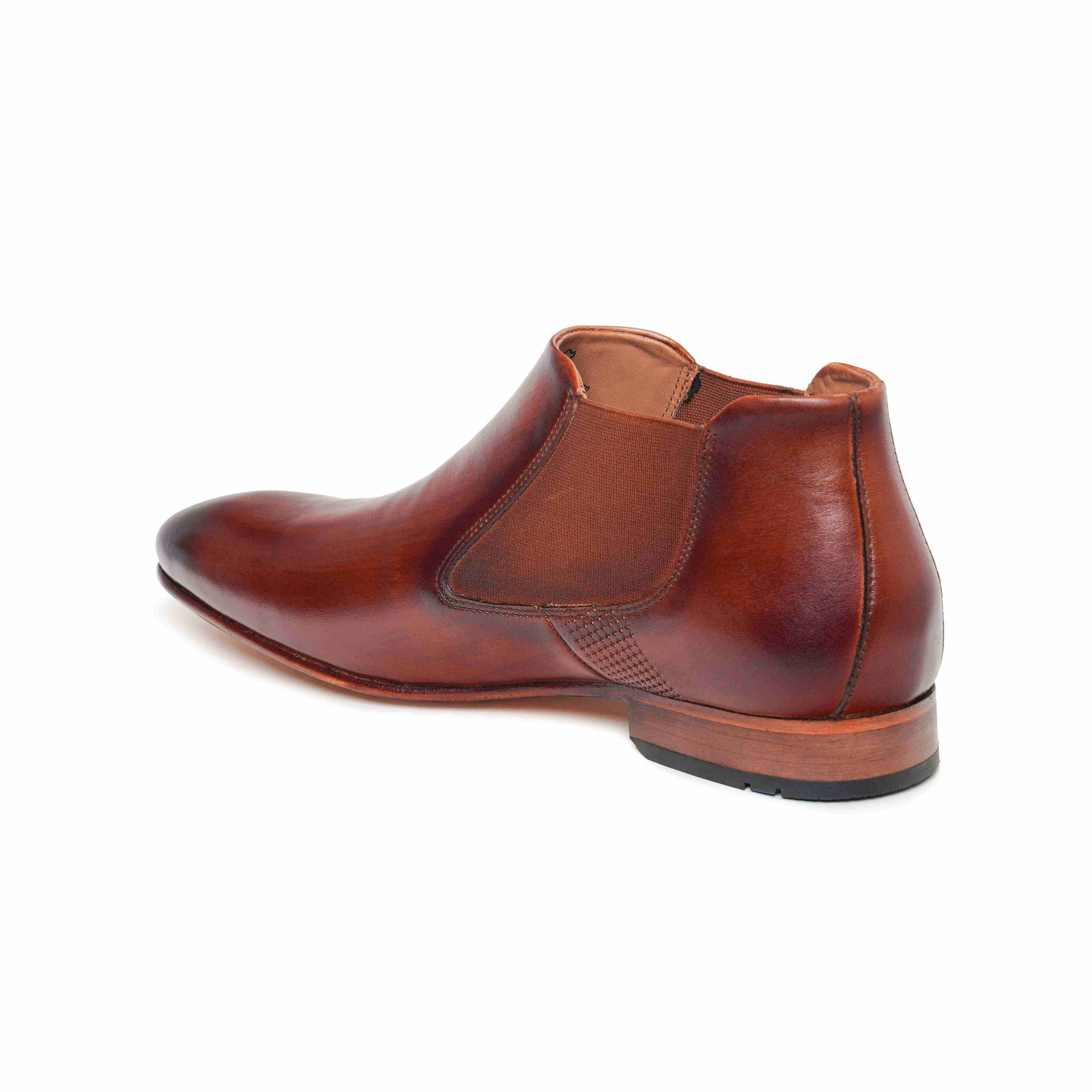 The Tivoli Ruosh Men Tan Handcrafted Chelsea Boot