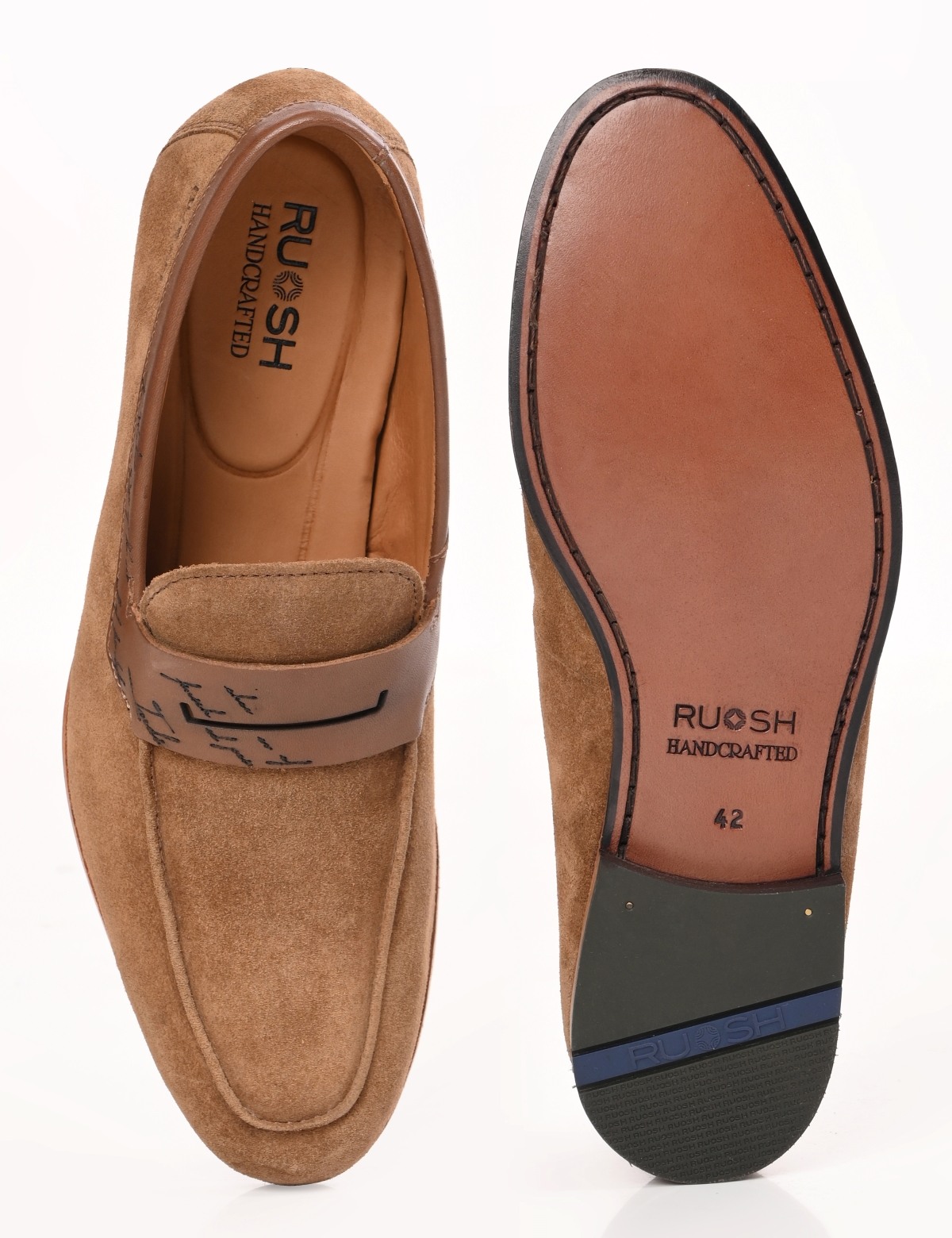 The Koko Tan Men Occasion Suede Slip-On Ruosh