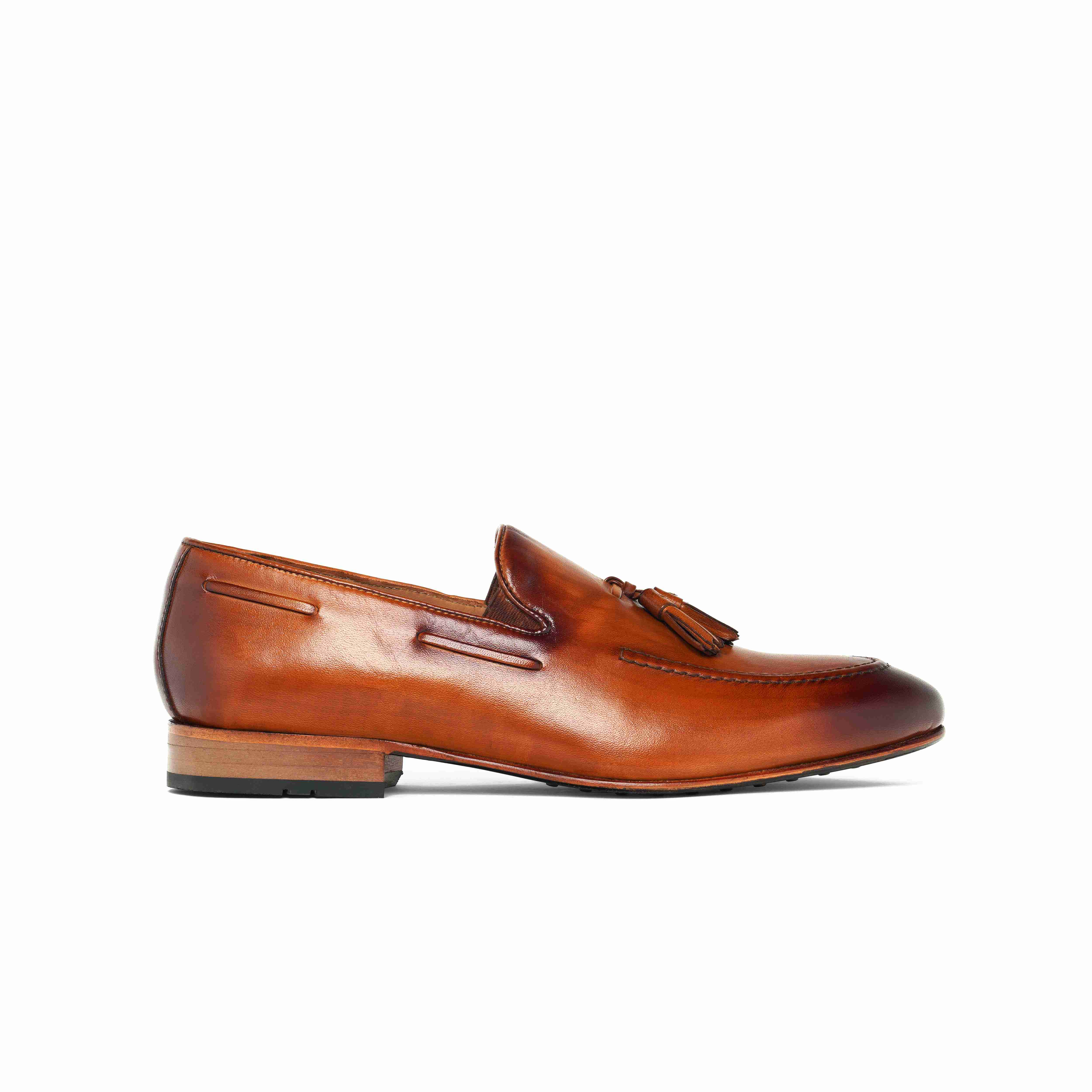 The Tivoli Ruosh Men Tan Tasseled Loafer