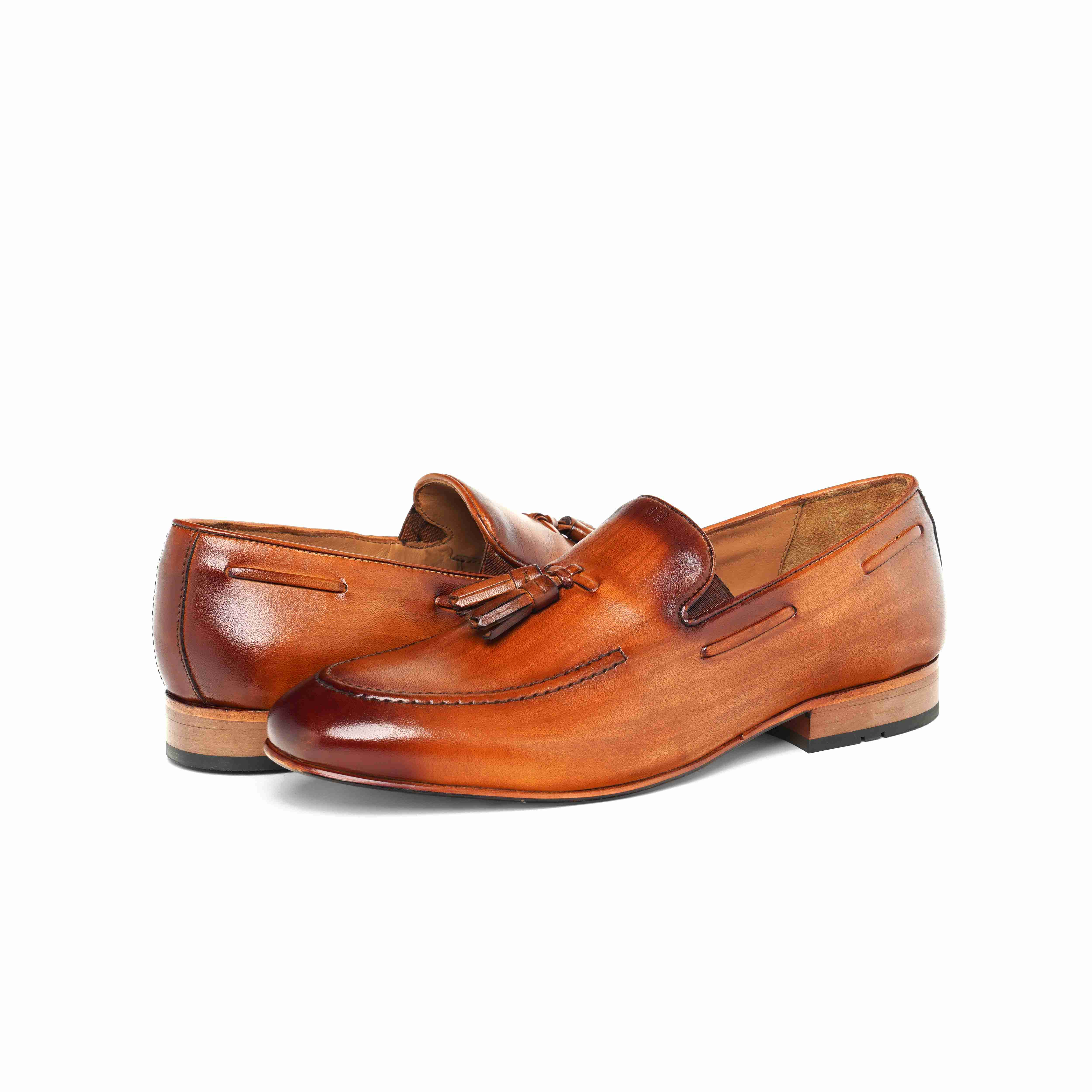 The Tivoli Ruosh Men Tan Tasseled Loafer