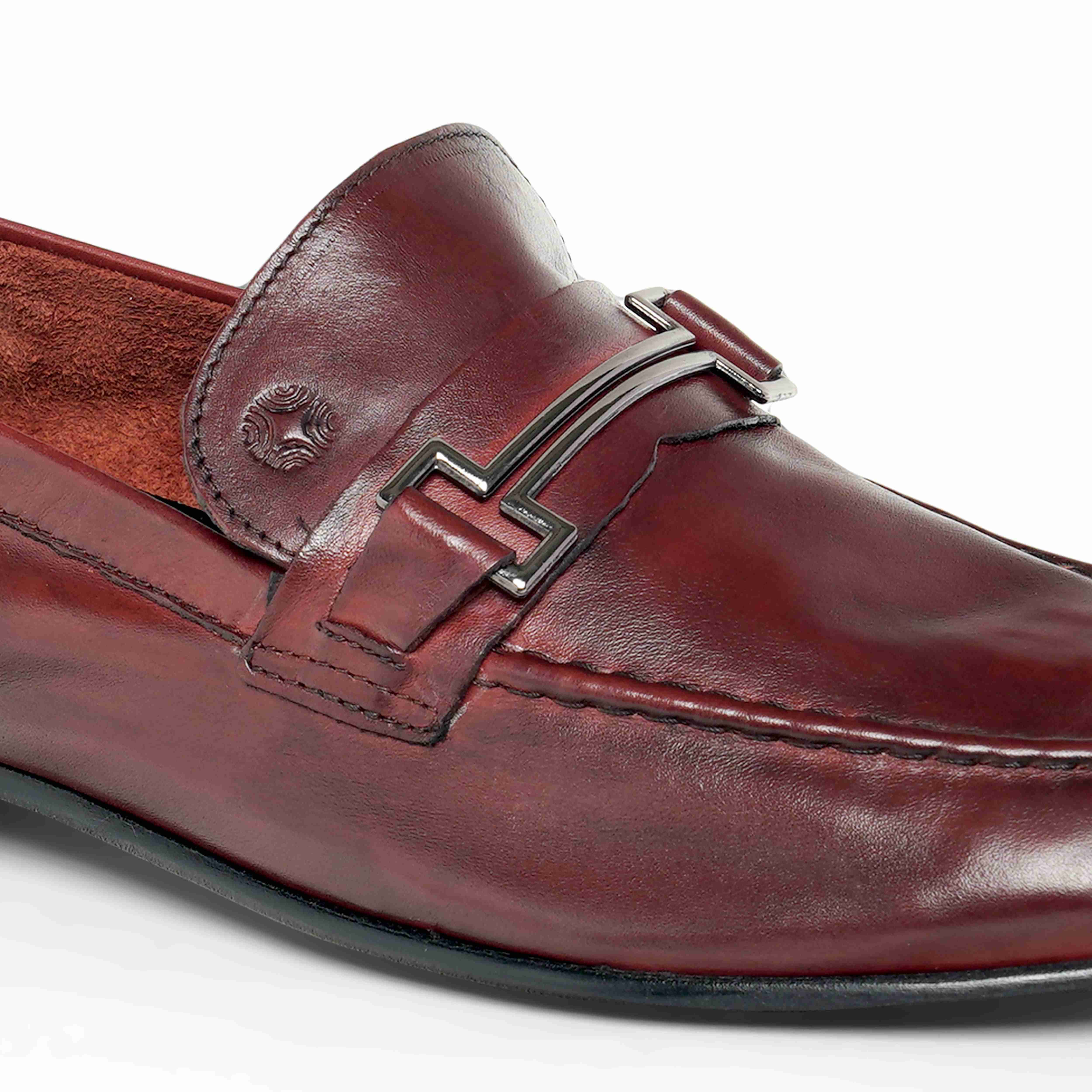 The Paul Ruosh Men Burgundy Bit Loafer