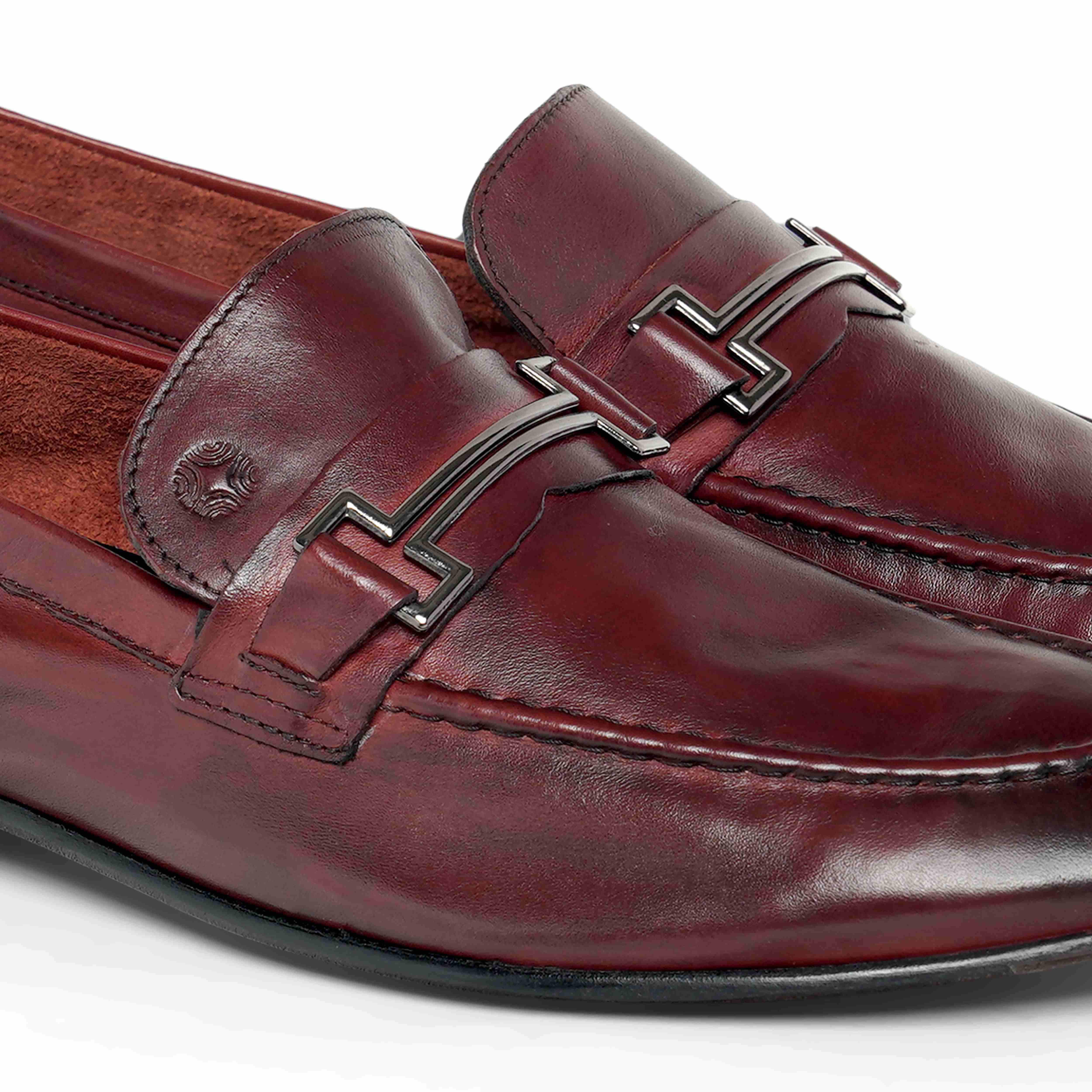 The Paul Ruosh Men Burgundy Bit Loafer