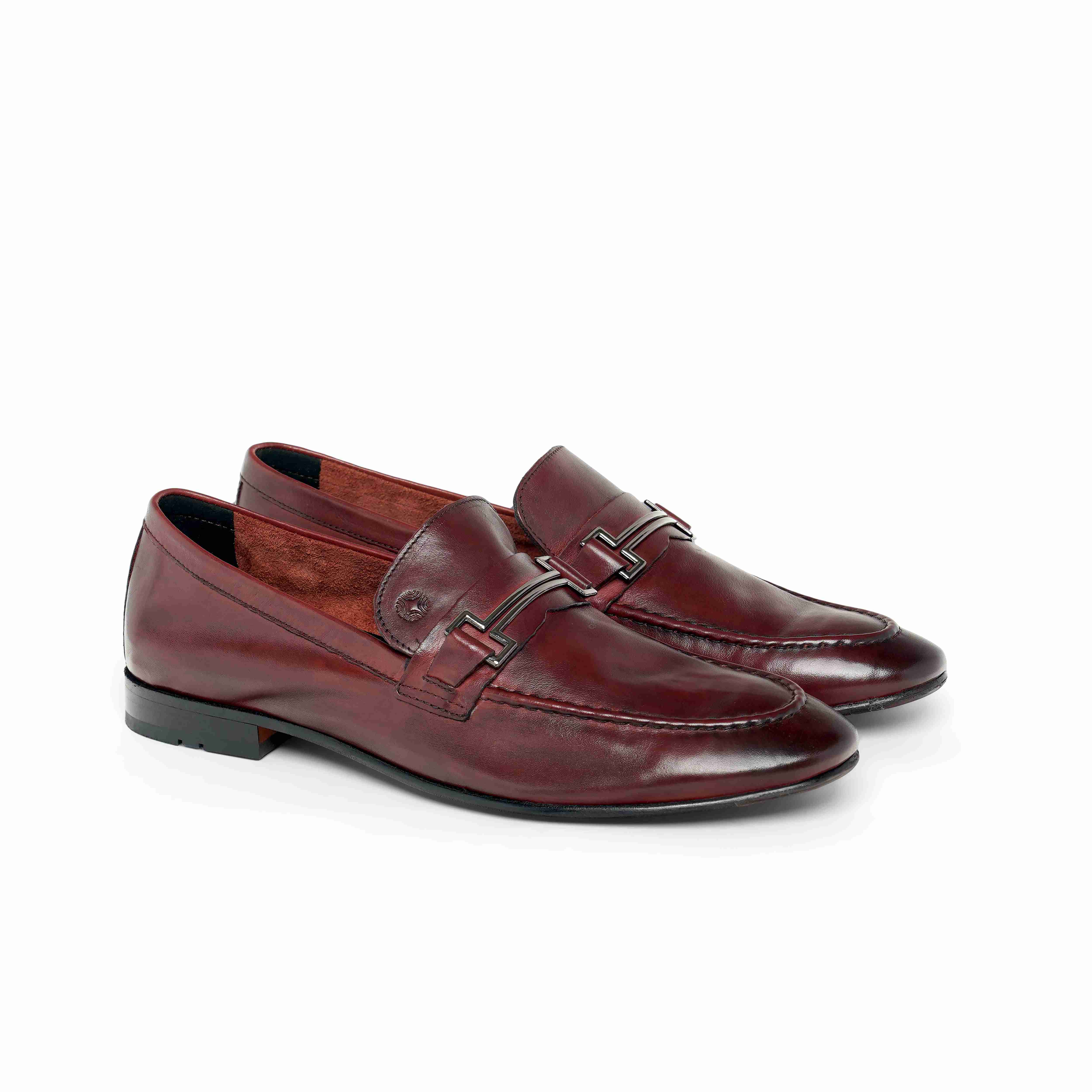 The Paul Ruosh Men Burgundy Bit Loafer