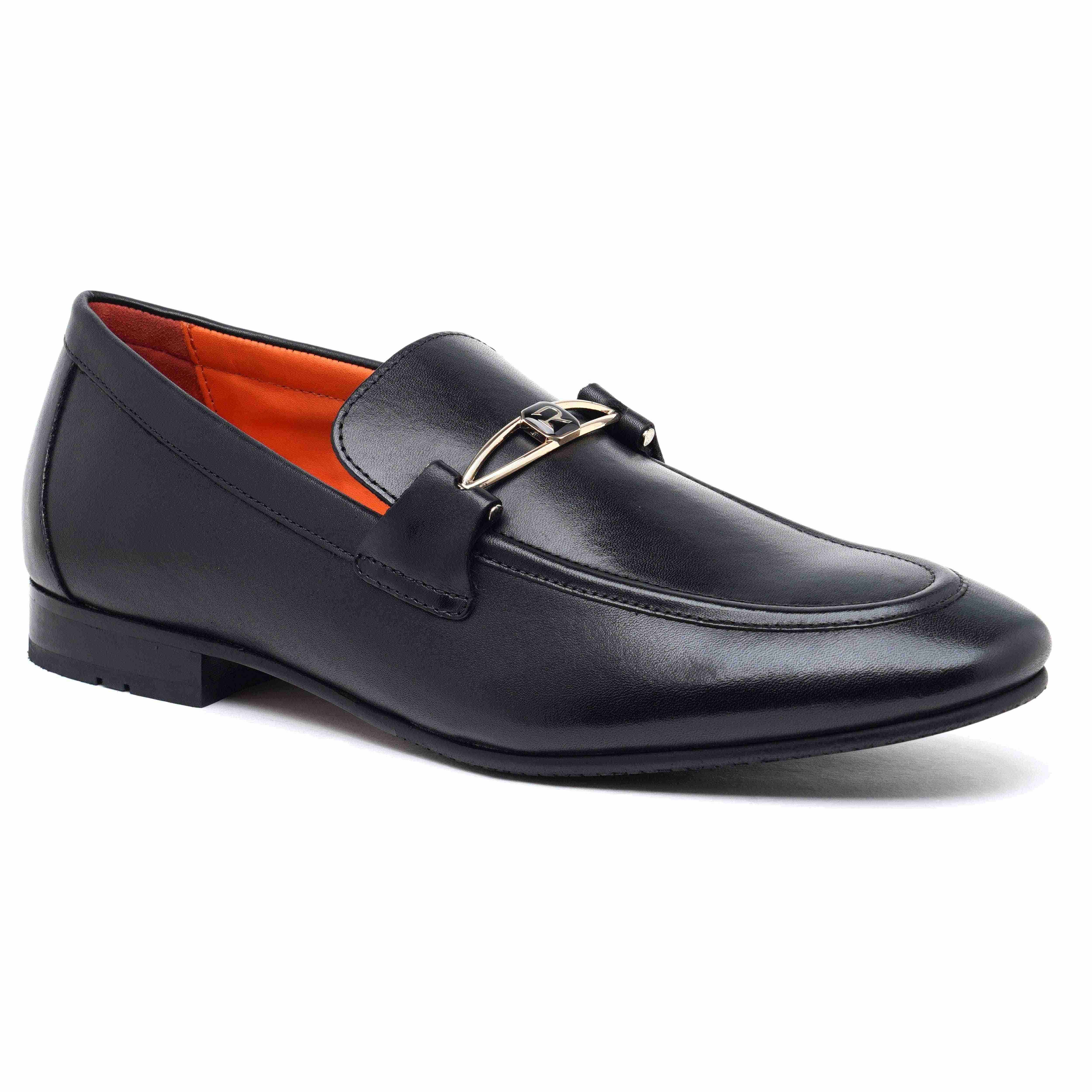 The Mars Ruosh Men Black Occasion Slip-On