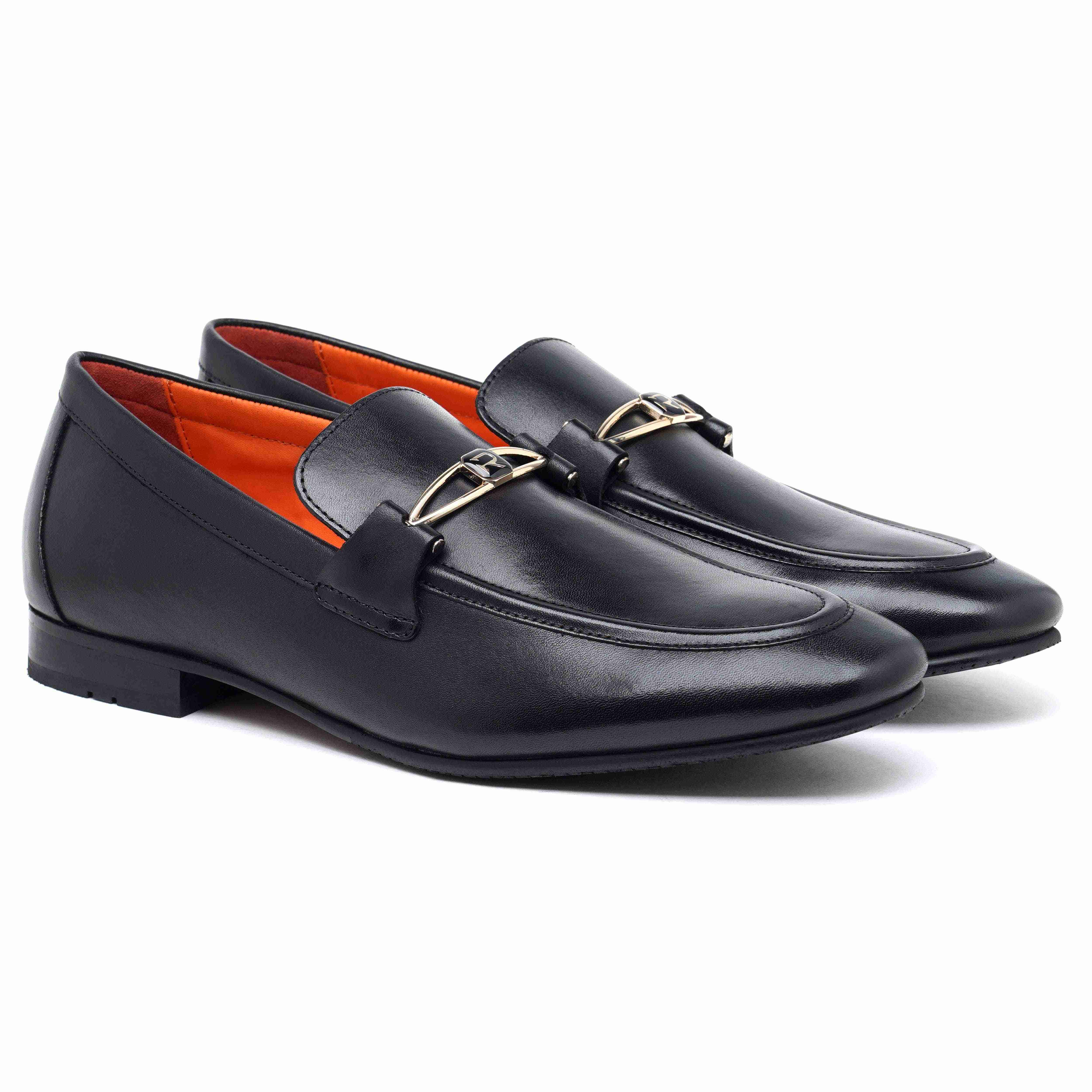 The Mars Ruosh Men Black Occasion Slip-On
