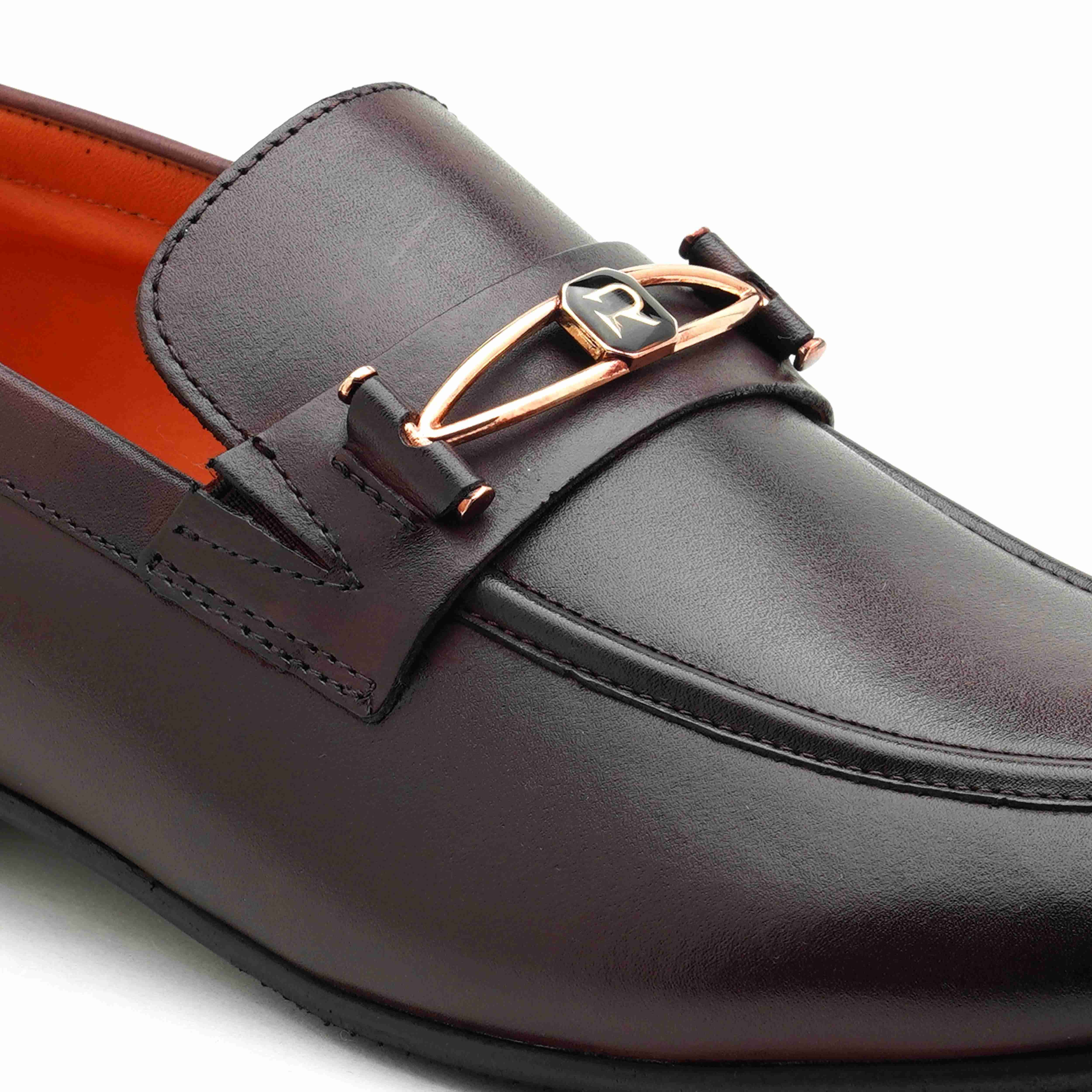 The Mars Ruosh Men Burgundy Occasion Slip-On
