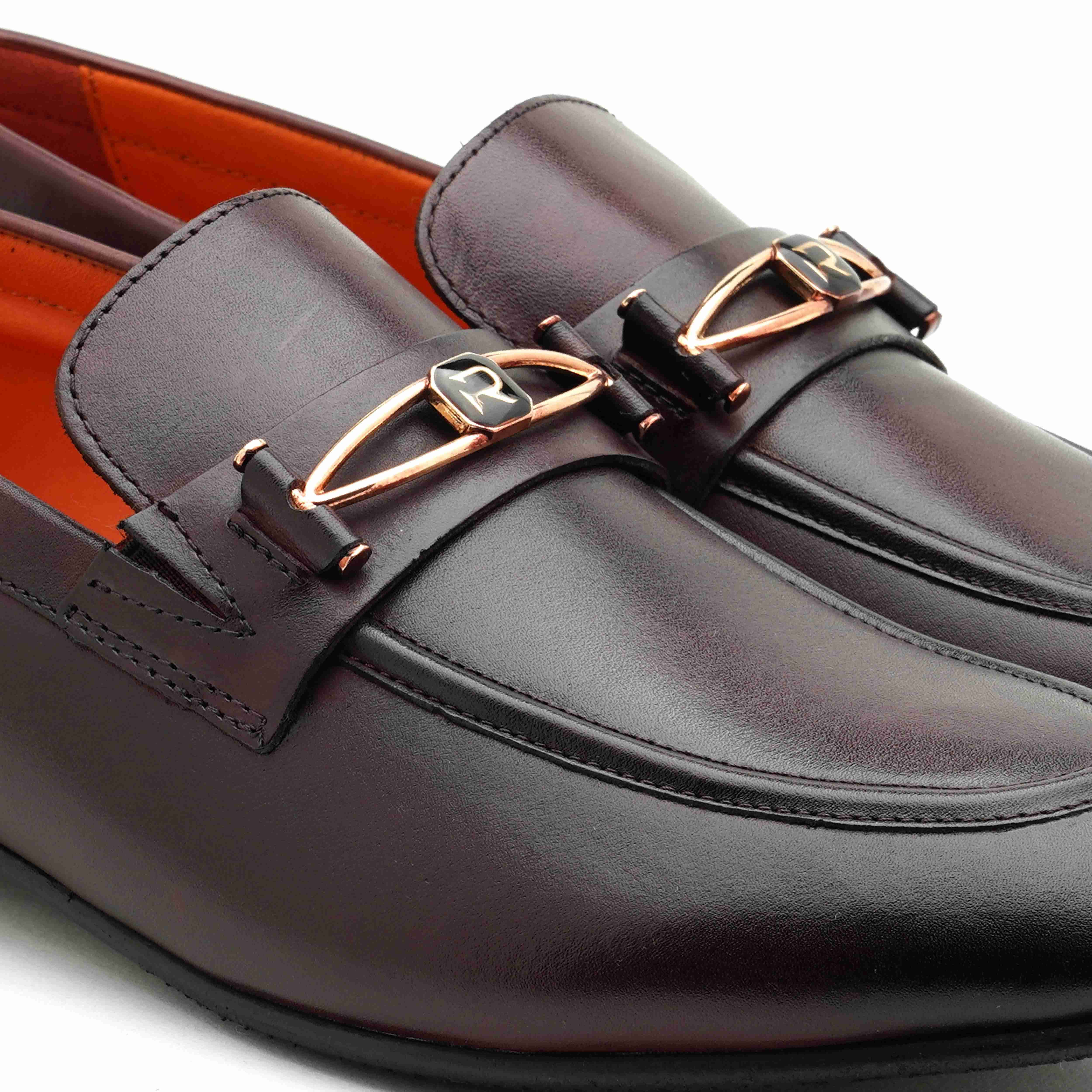 The Mars Ruosh Men Burgundy Occasion Slip-On