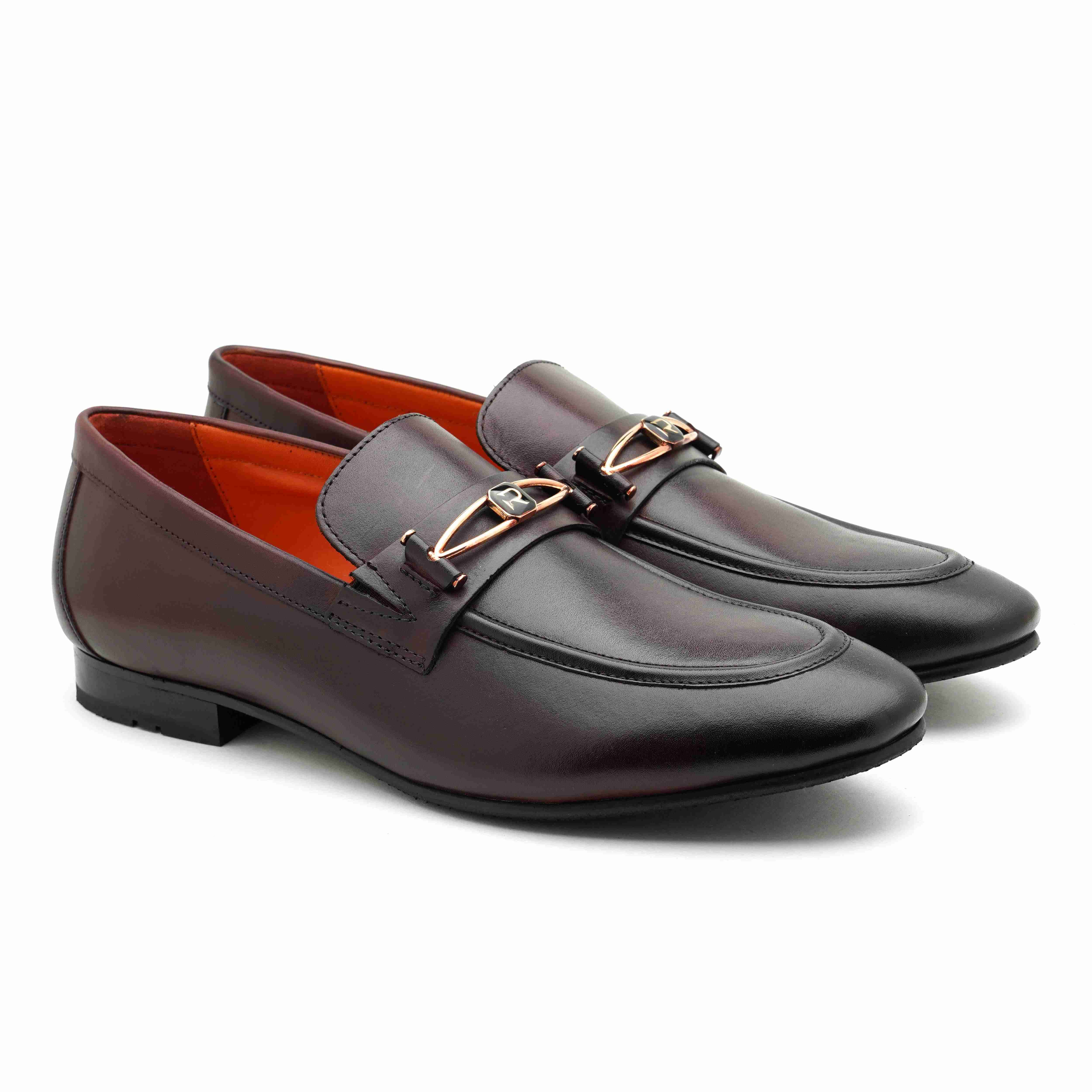 The Mars Ruosh Men Burgundy Occasion Slip-On