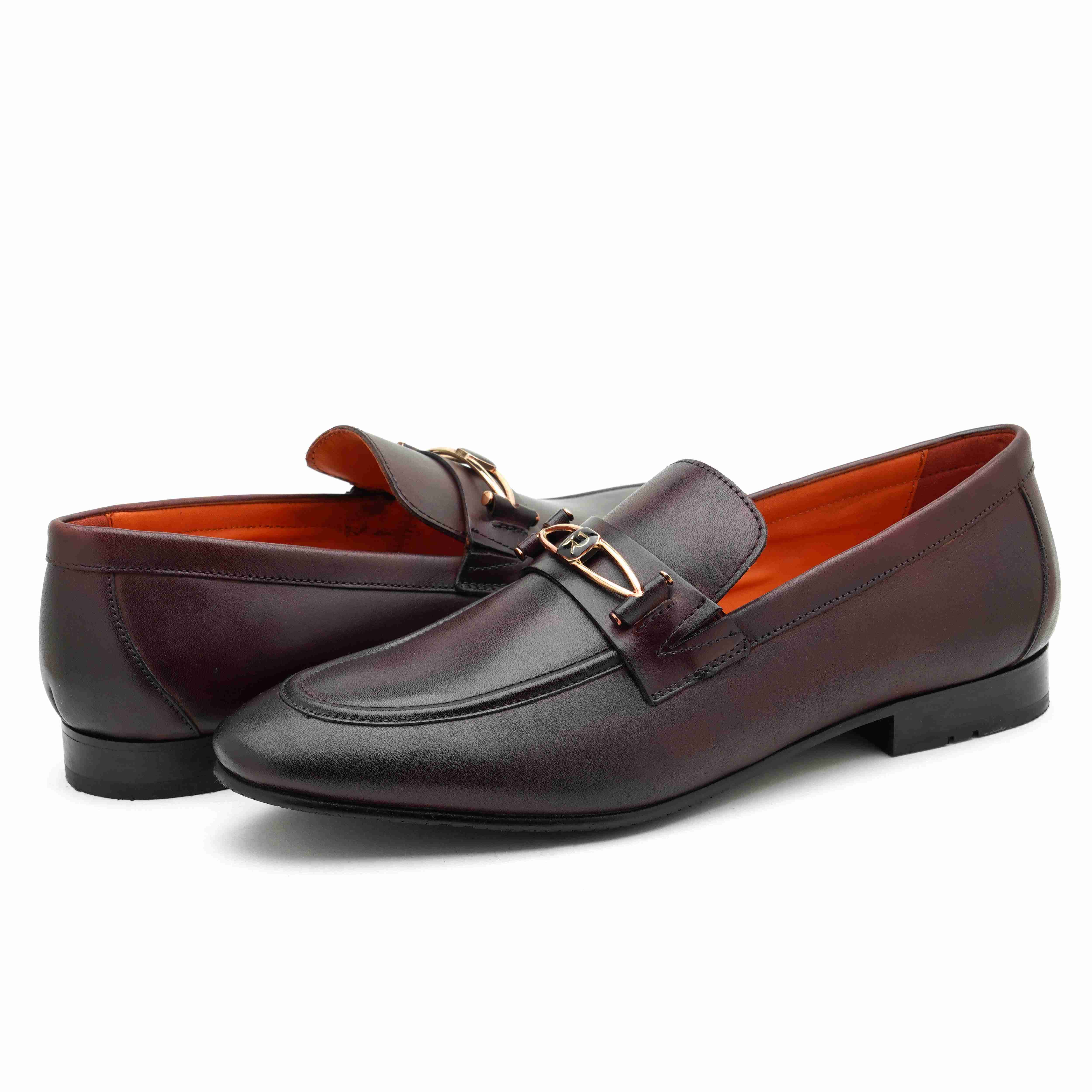 The Mars Ruosh Men Burgundy Occasion Slip-On